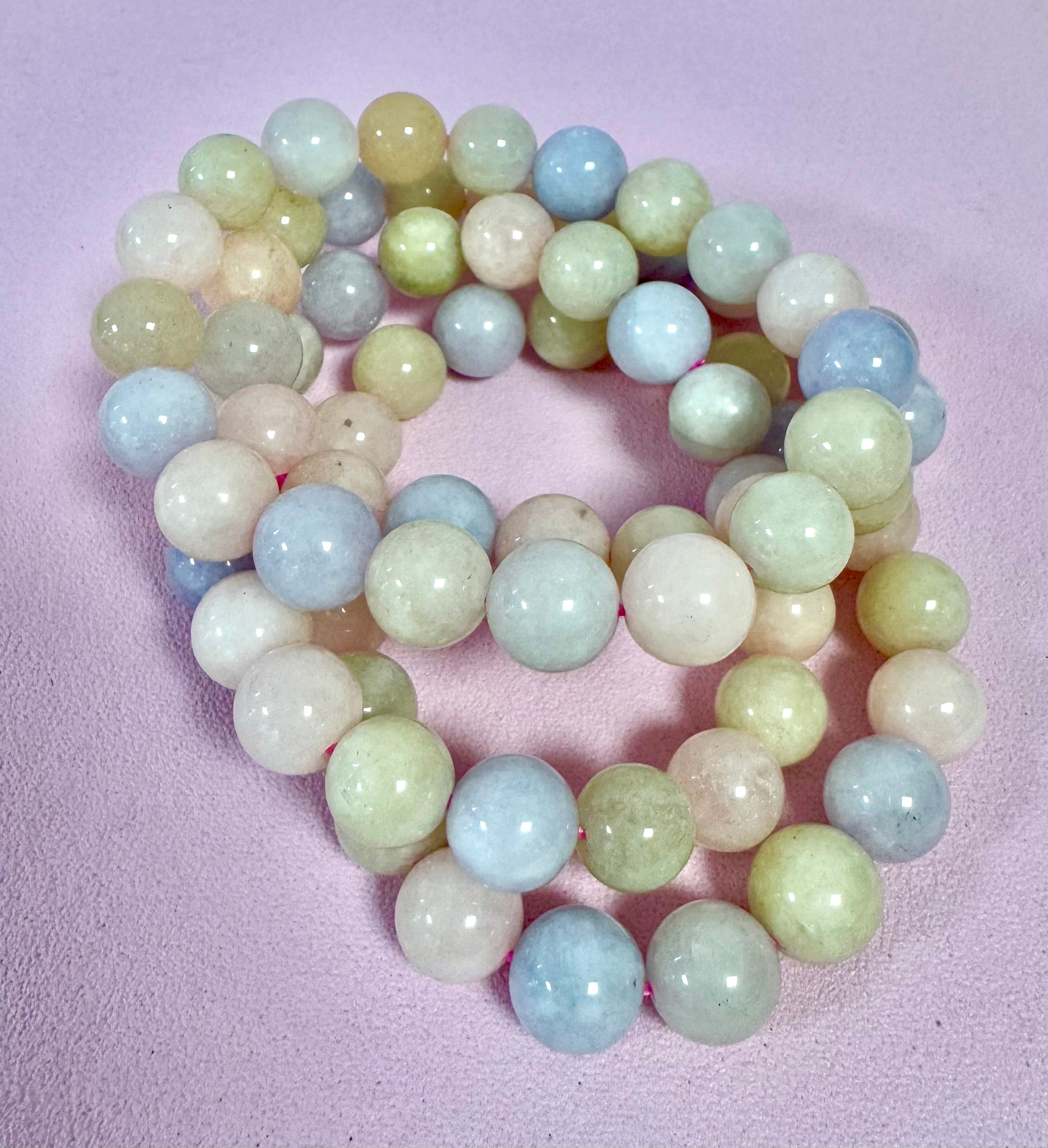 Morganit & Akvamarin Armbånd ☾ (10mm)