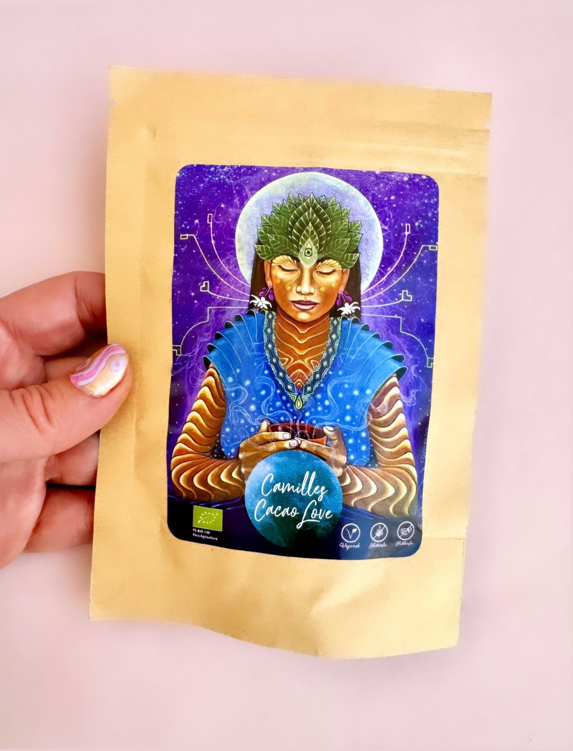 Camilles Cacao Love - 25g ☽ Camilles fantastiske “soul medicine” i form af ren økologisk ceremoniel cacao ☽