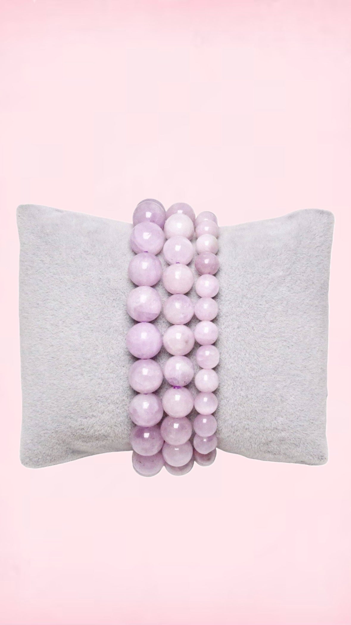 Kunzit Armbånd 𓂀 Kærlighed & Feminin Power ☾ (5 mm.)