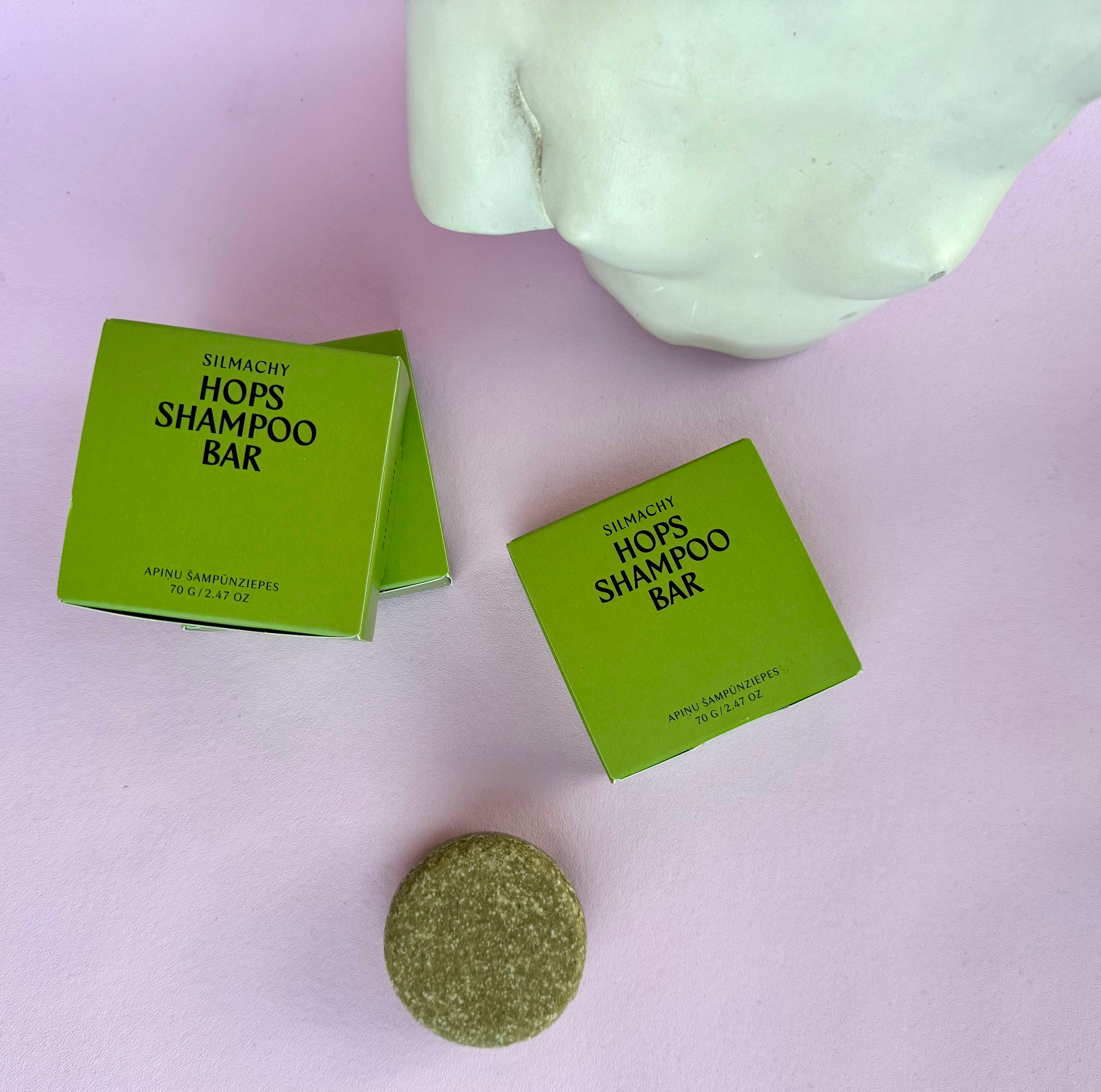 Månesøster Krystaller Hops Shampo Bar med humle & nælde ekstrakt til hårstyrke fra SILMACHY - Skæg Shampoo / Pleje