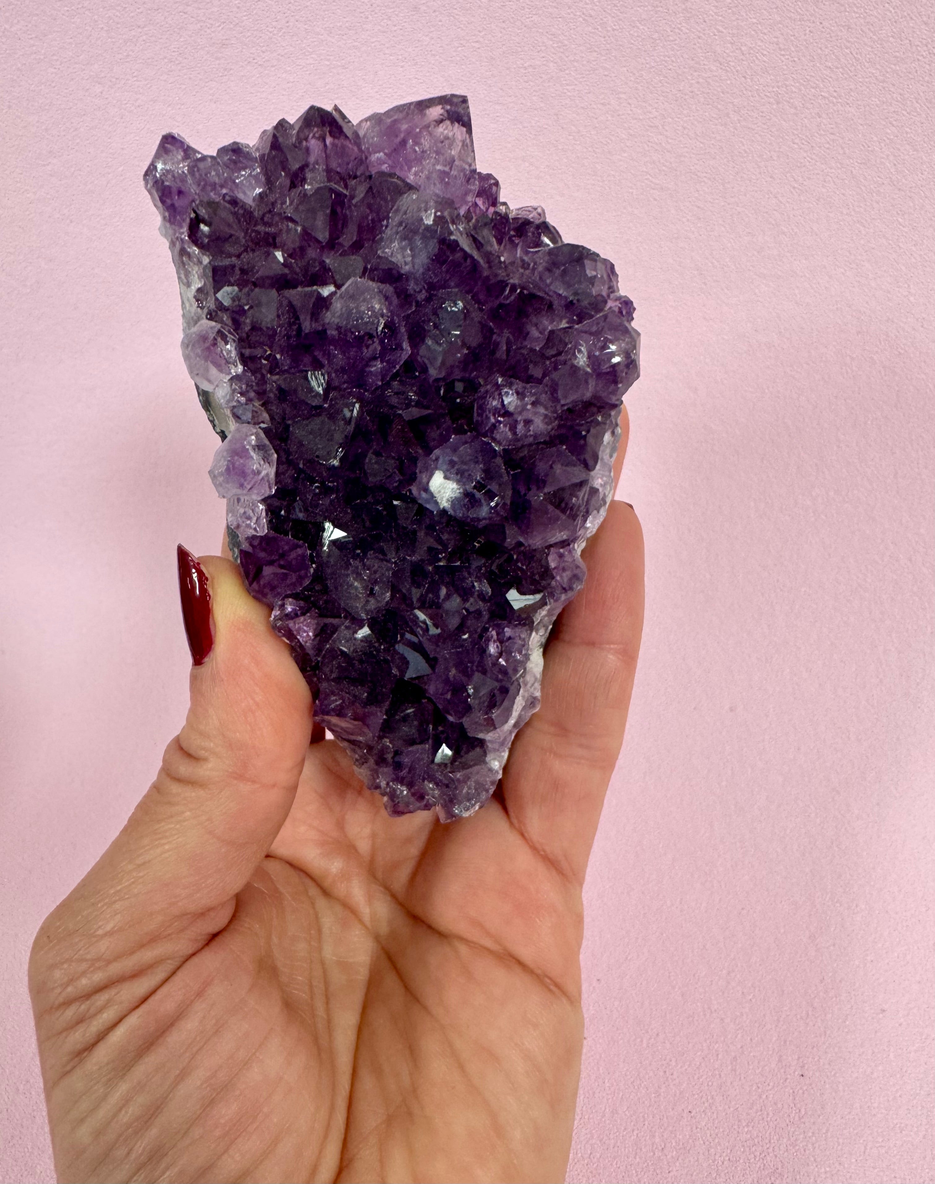 Ametyst rå klynge - RO, HEALING & SELVKÆRLIGHED 362 gram