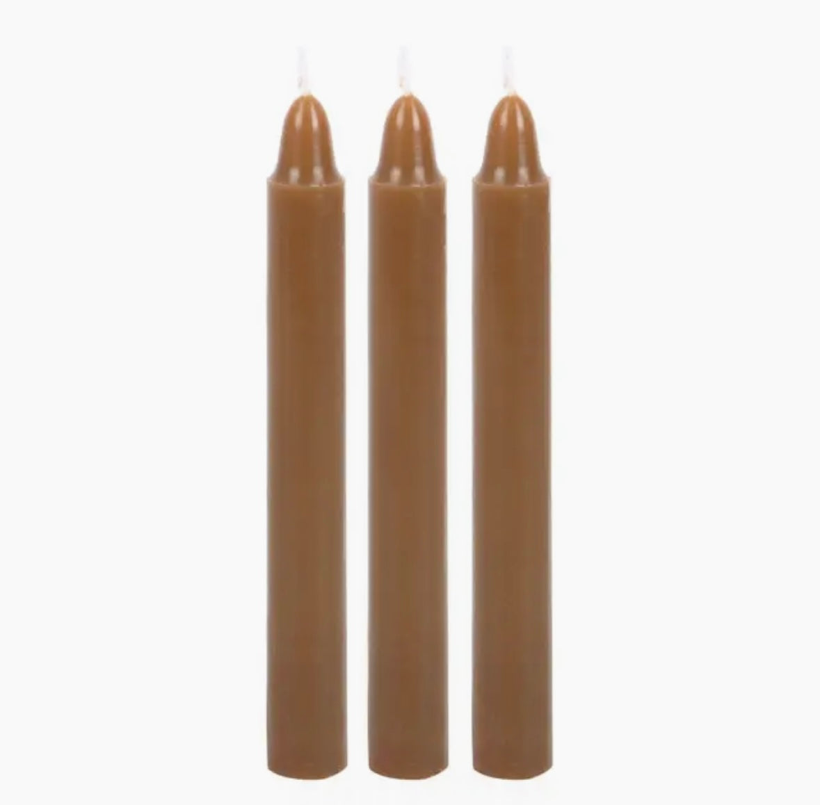 Månesøster Krystaller - Brune ☾ Grounding SPELL CANDLES ☾ For Jordforbindelse