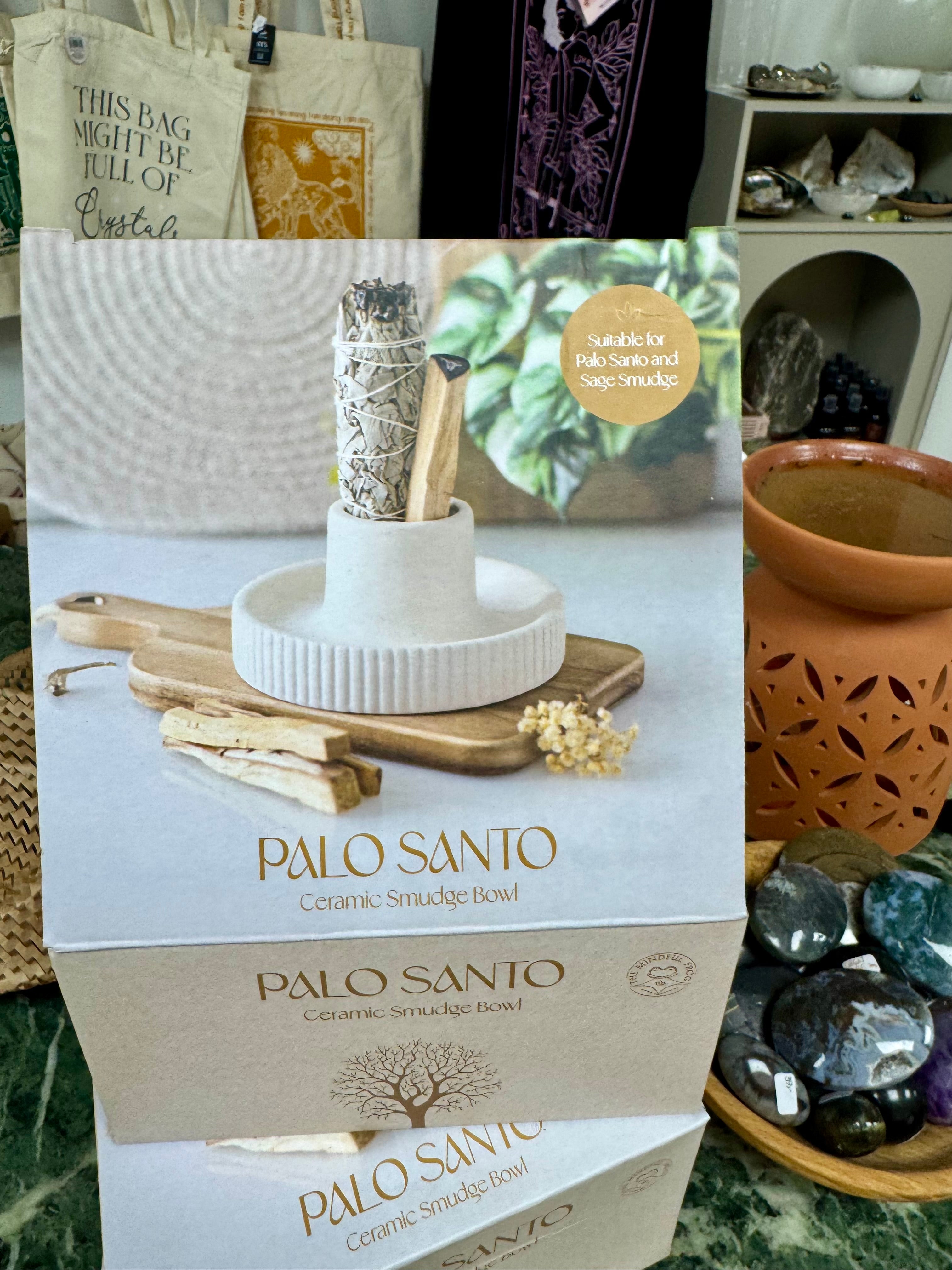 Keramisk Smudge Bowl – Minimalistisk & Varmebestandig – 14 cm - cremefarvet