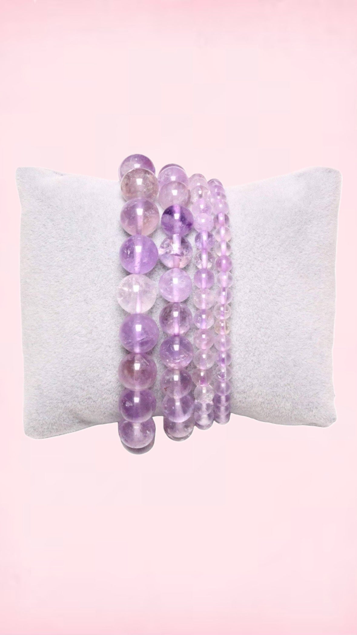 Lavendel ametyst armbånd AA+: 6 mm