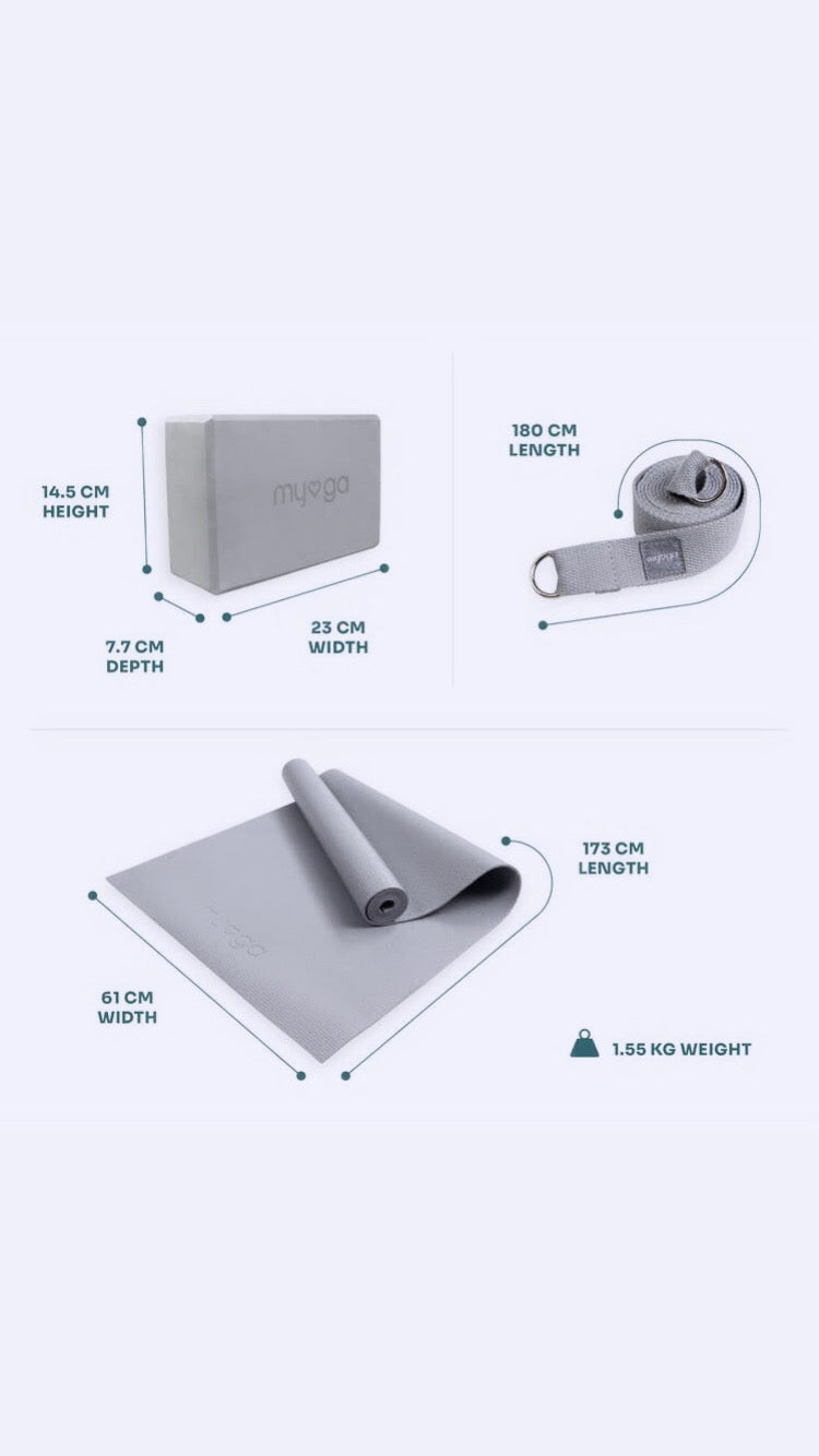 Månesøster Krystaller Yoga Starter Kit - Pink