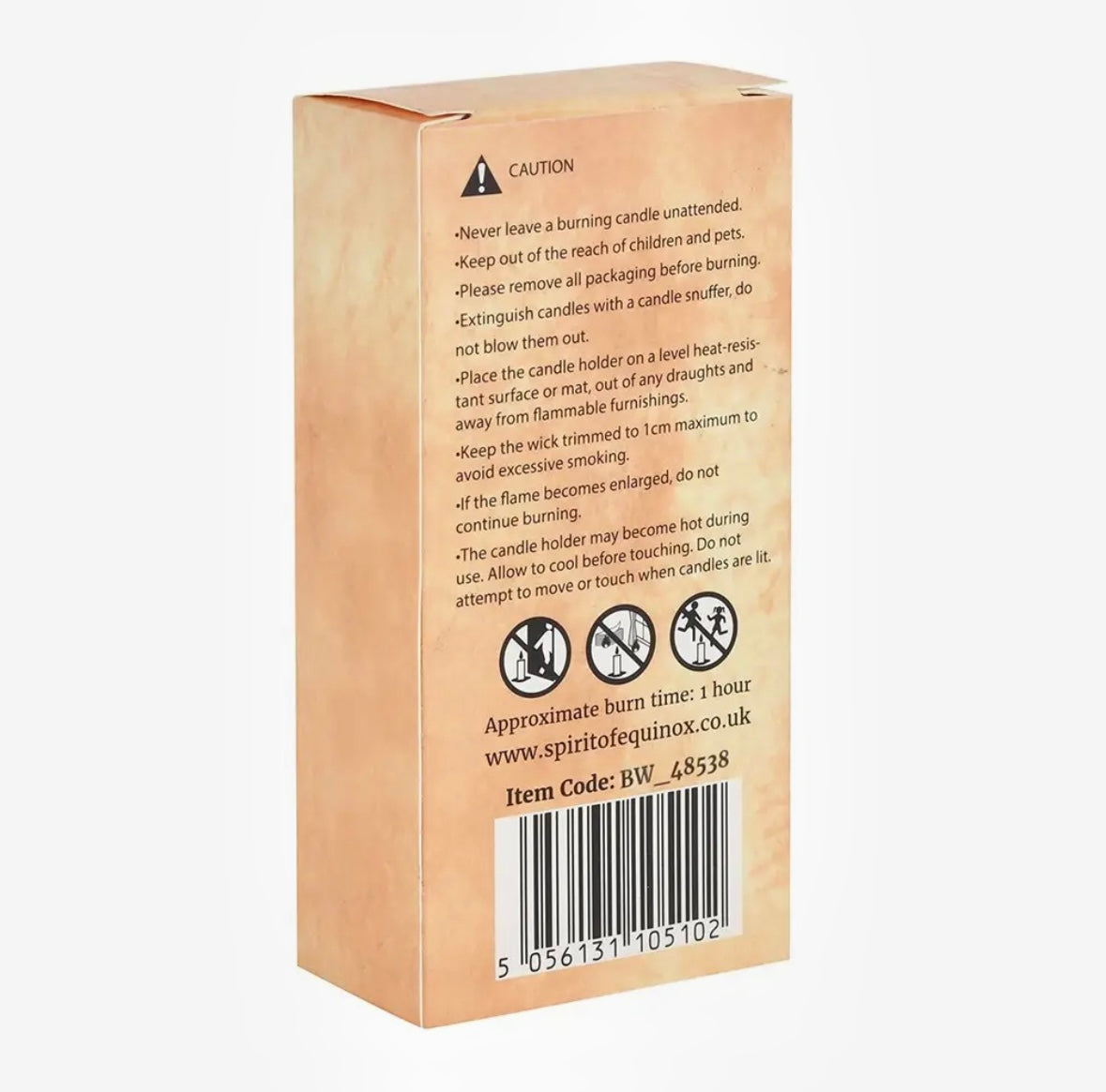 Sæt med 6 ORANGE ☾ Bivoks magic SPELL CANDLES ☾