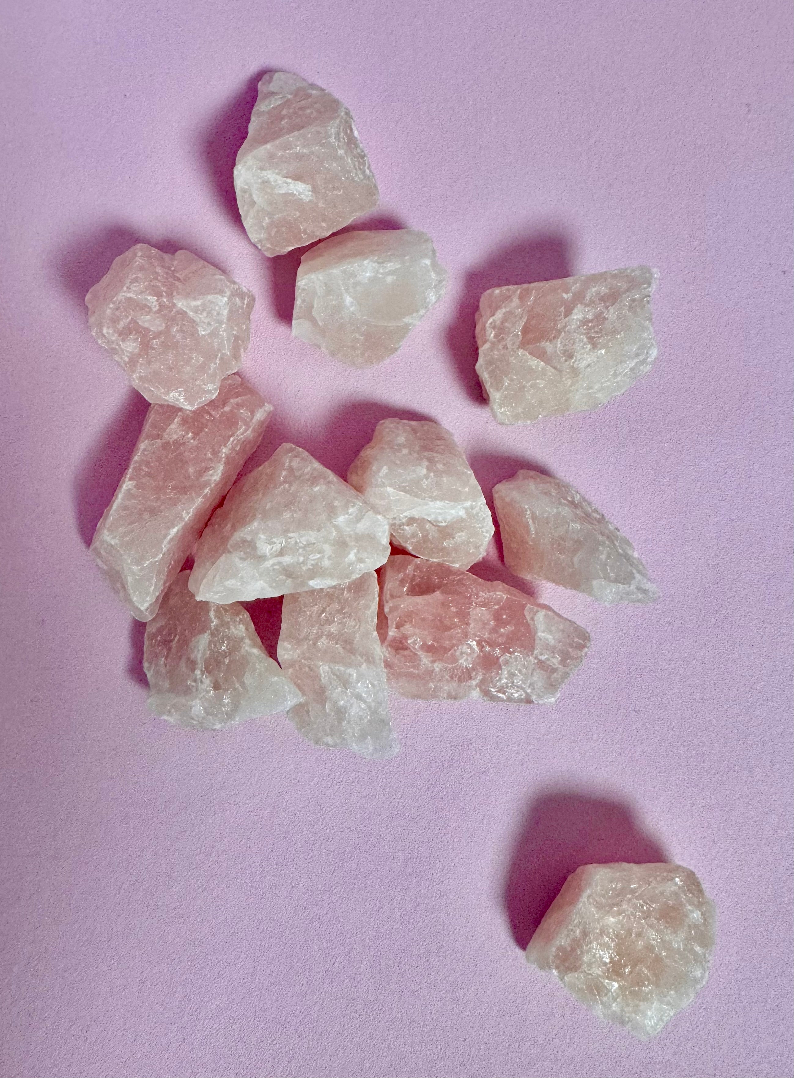 Rå Rosenkvarts ♡ Ubetinget Kærlighed & Balance Mellem Yin & Yang ♡
