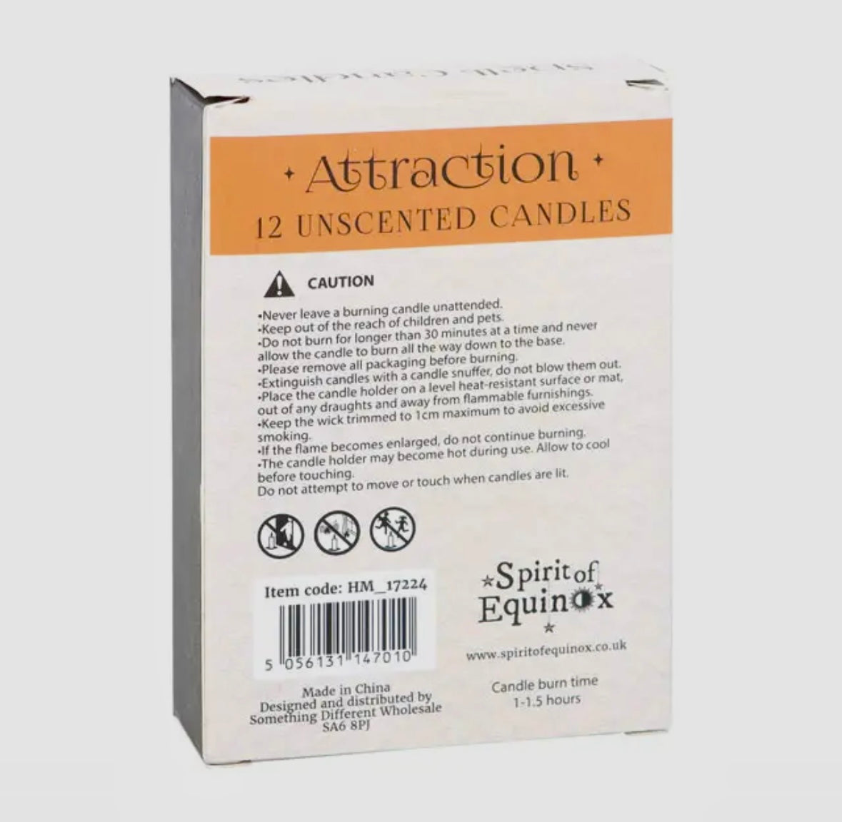 Månesøster Krystaller - Orange ☾ Attraction SPELL CANDLES ☾ For Tiltrækning