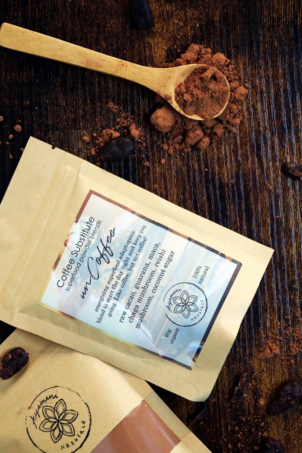 UNCOFFEE | HERBAL & CACAO COFFEE SUBSTITUTE ☽ Fra Ayamani Naturals 140 gram