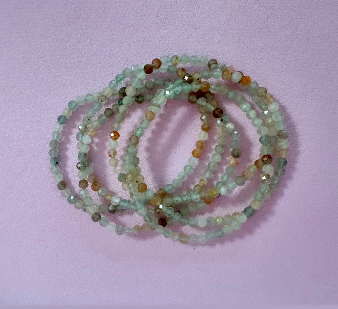 Månesøster Krystaller - Facetteret Arusha Solsten Armbånd “LOVE, PEACE & HARMONY” - MÅNESØSTER.DK