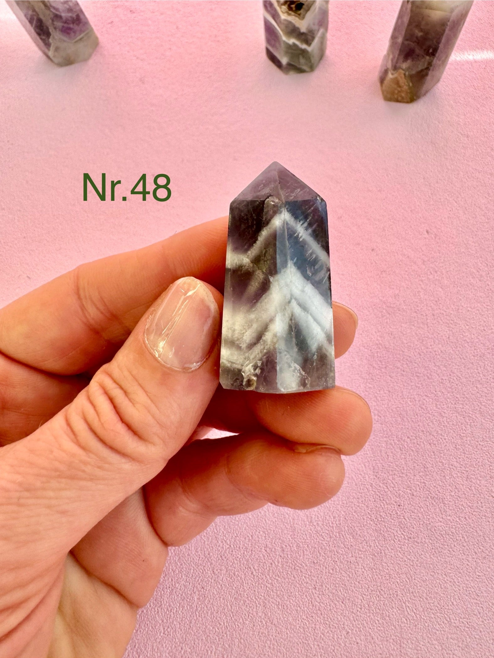 Drømme Ametyst Tårn ☾ RO, HEALING & SELVKÆRLIGHED ☾ Nr. 46-50