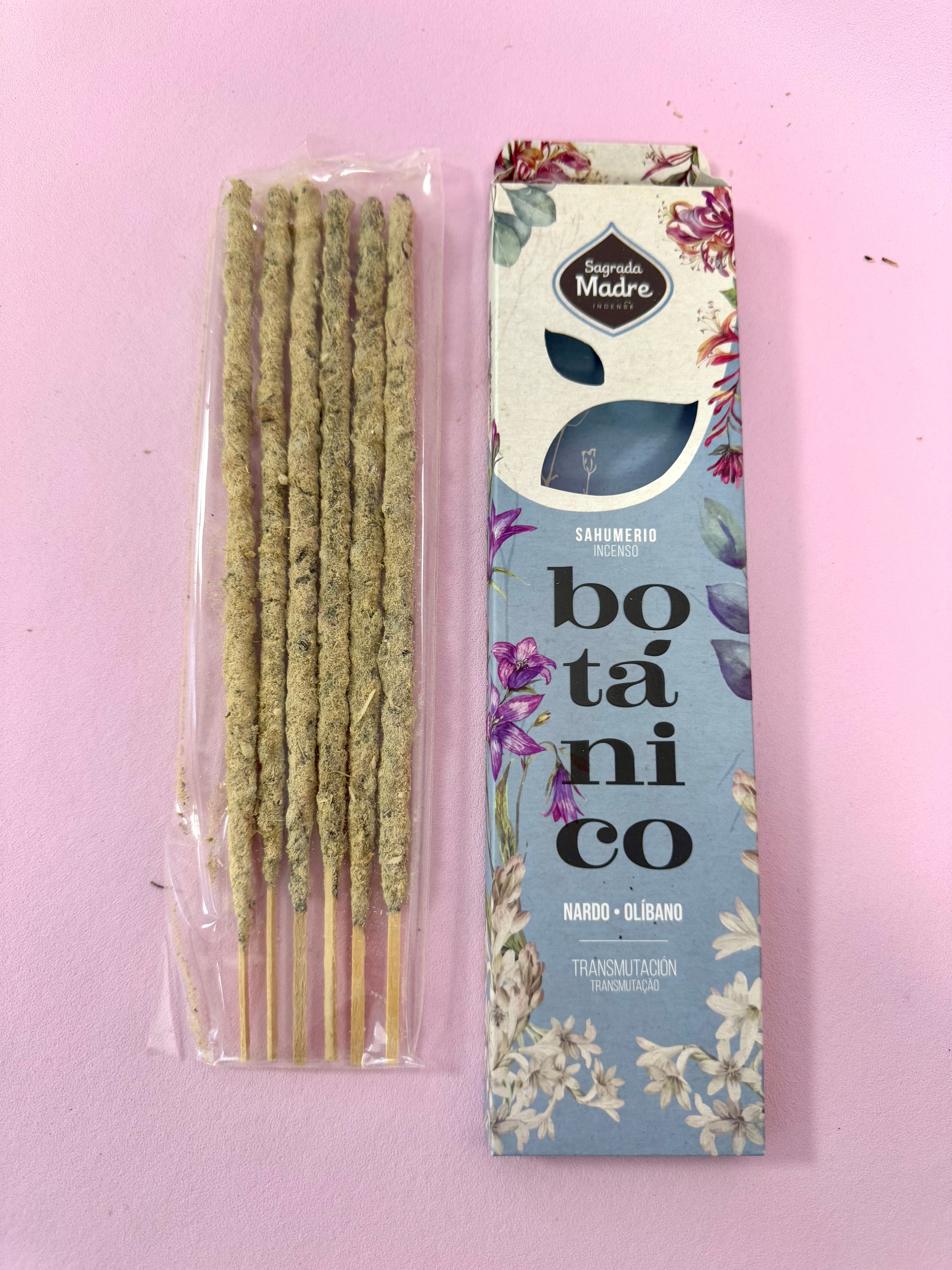 Botanisk Røgelse - Røgelsespinde med Moskusrod & Olibanum - fra Sagrada Madre