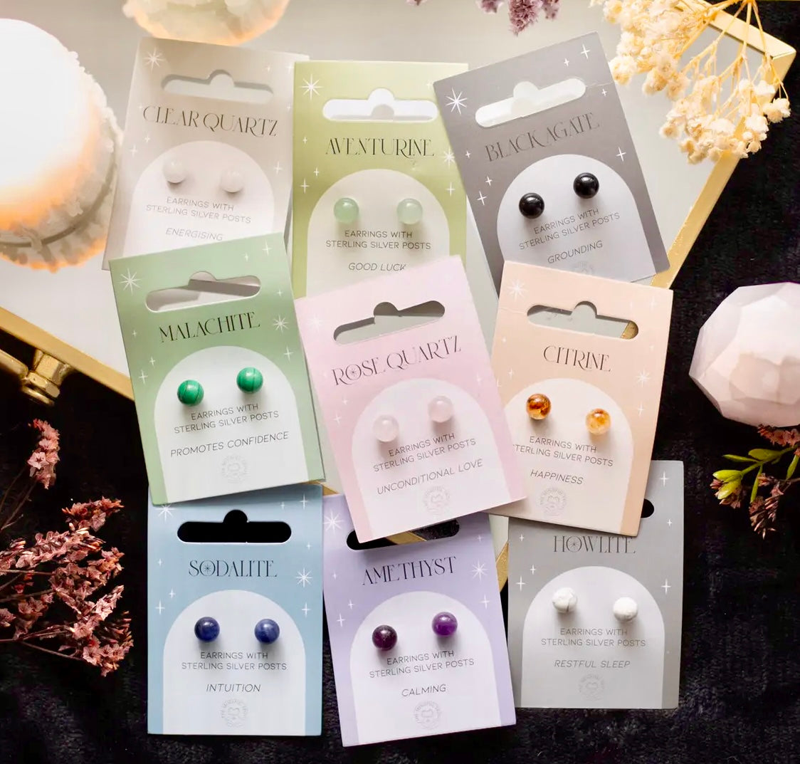 Månesøster Krystaller Malakit øreringe ☾ Uanset hvad du leder efter …kærlighed, penge, power - Vil din Malakit støtte dig ☾