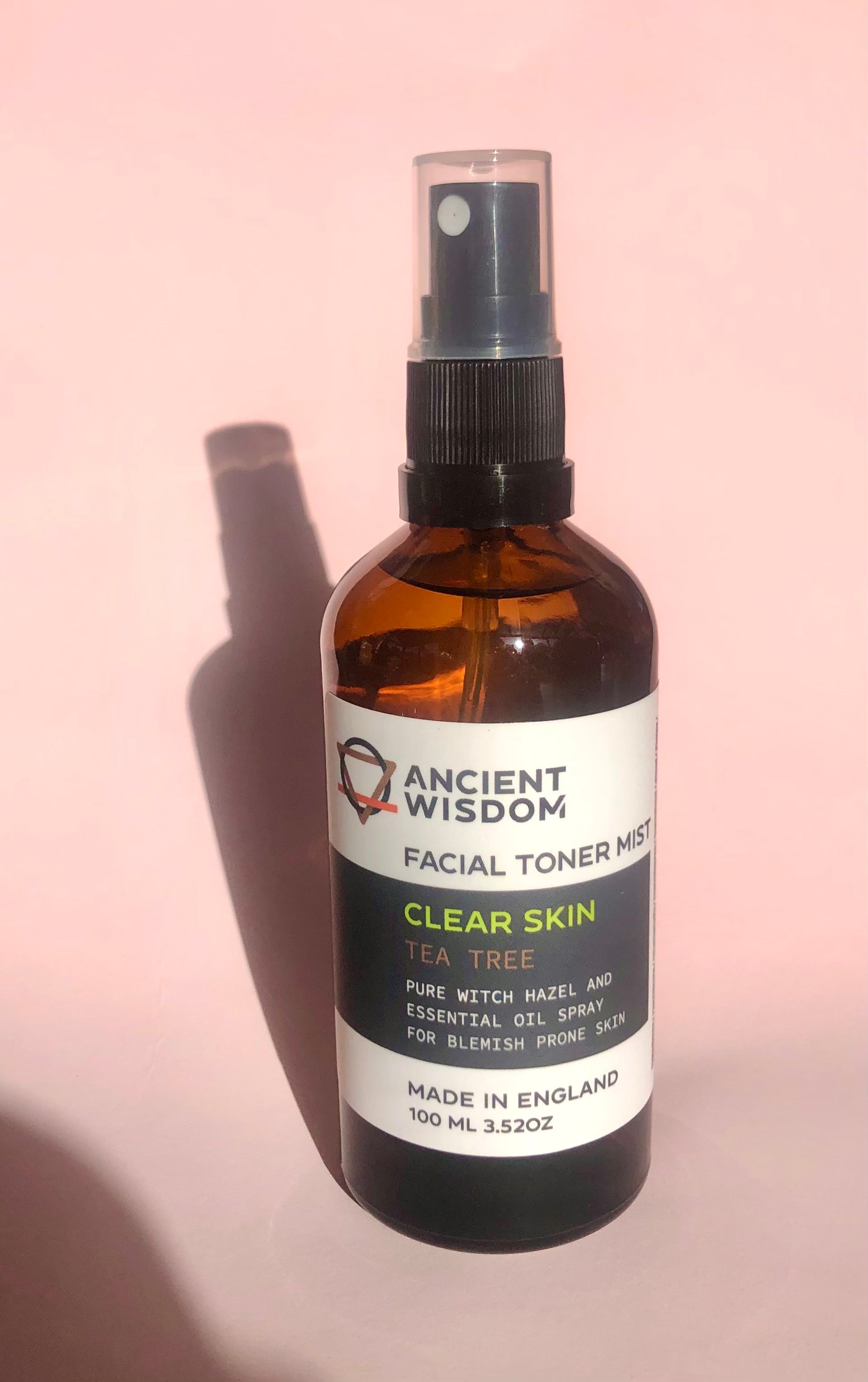 Facial Toner Mist ☽ Clear Skin Tea Tree ☽ fra Ancient Wisdom ☽ 100 ml