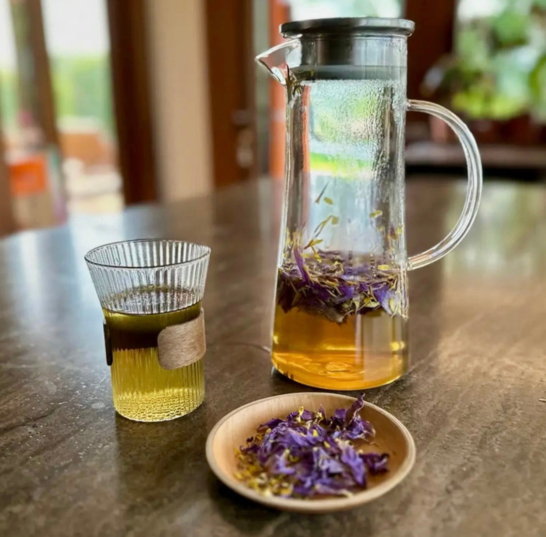 Månesøster Krystaller - Blå Lotus ☽ tørret blomster te fra tea Soul - italien ☽ 25 gram