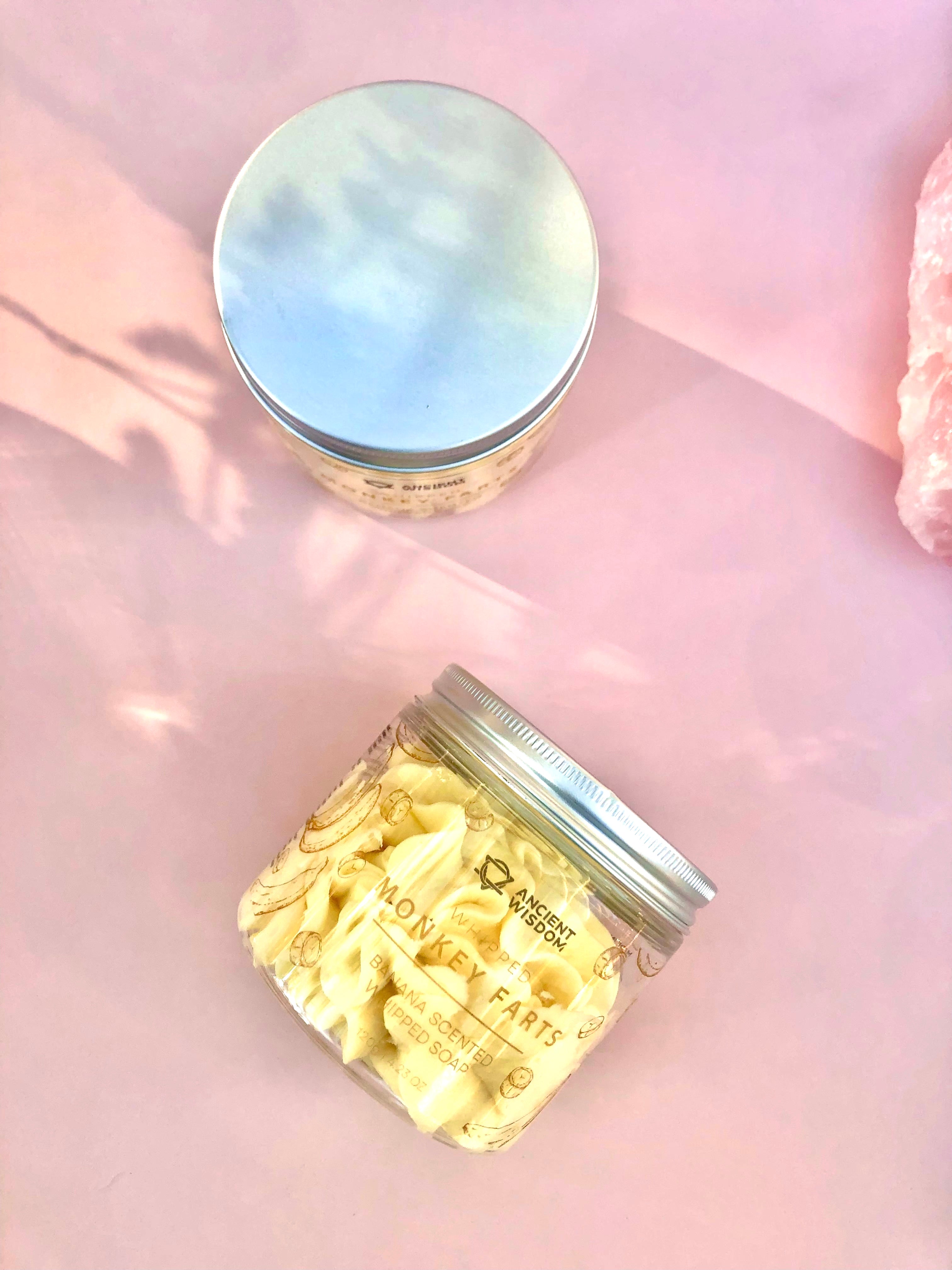 Månesøster Krystaller Banana Whipped Cream Soap Badesæbe Bodysæbe