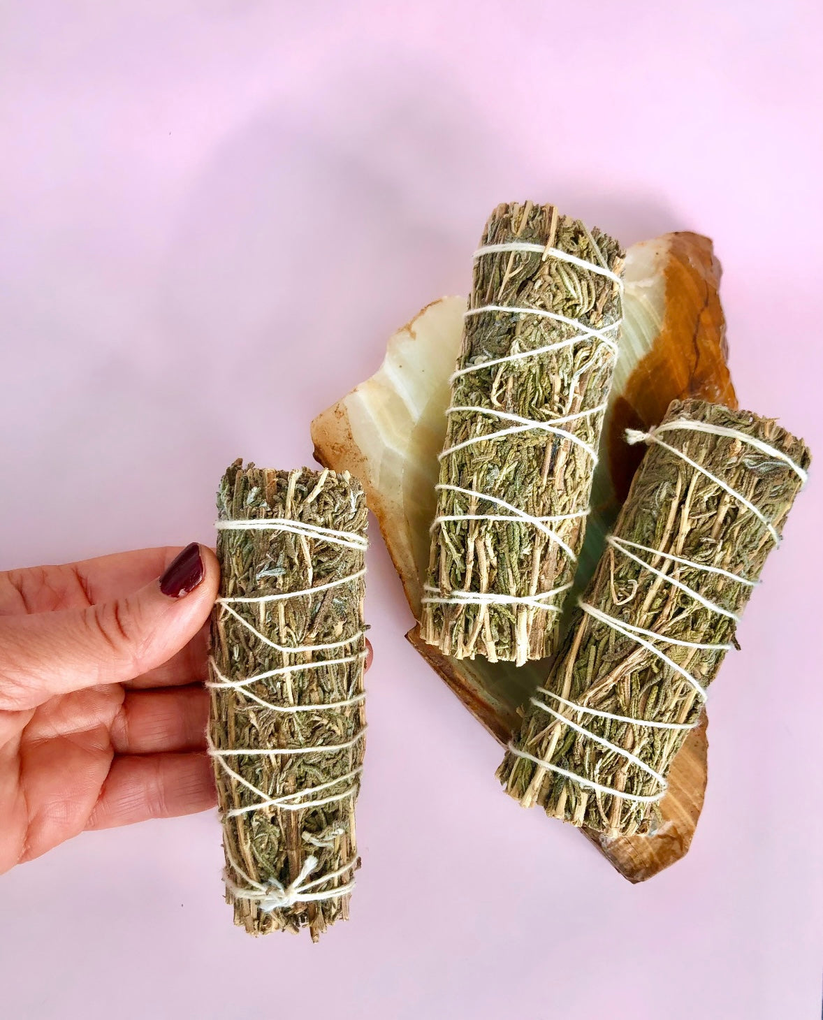 Månesøster Krystaller Røgelse Lavendel Smudge Smudgestick