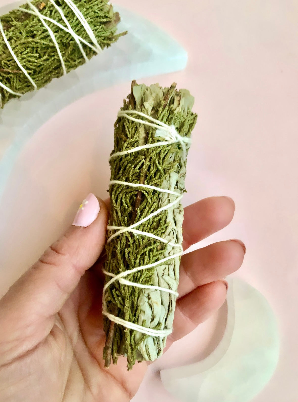 Månesøster Krystaller - Salvie med Enebær ☾ Smudge - MAANESOESTER.DK / MÅNESØSTER.DK