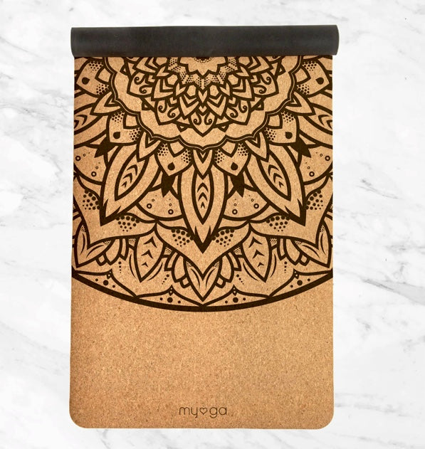 Månesøster Krystaller MY♡GA Anti-Bakteriel Miljøvenlig YOGAMÅTTE Ekstra Large MANDALA