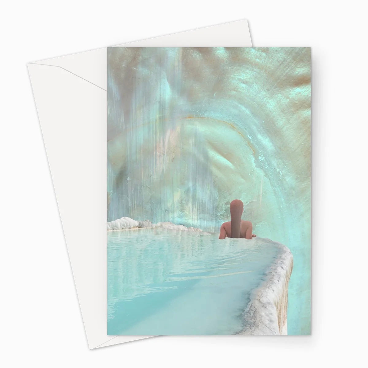 Månesøster Krystaller Restful Pause Greeting Card by Danielle Noel ( A5 lykønsknings kort )