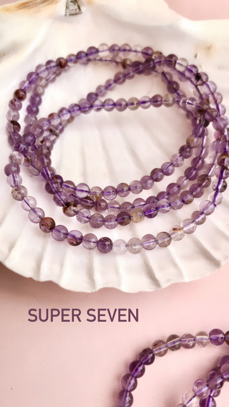 Månesøster Krystaller Super 7 Melody Armbånd
