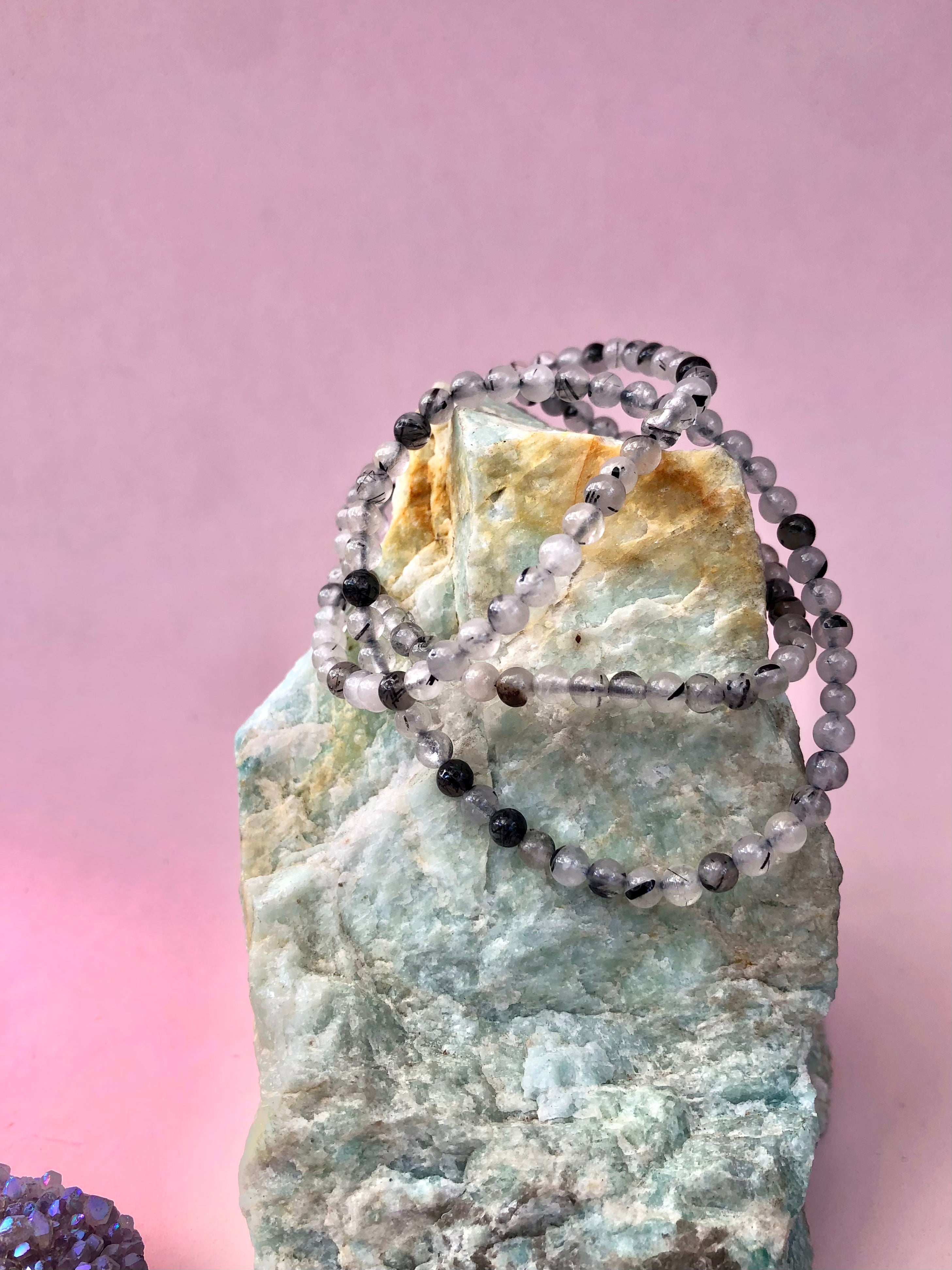 Turmalin Kvarts ☾ Armbånd Månesøster Krystaller Månesøsteren Månesøstrene