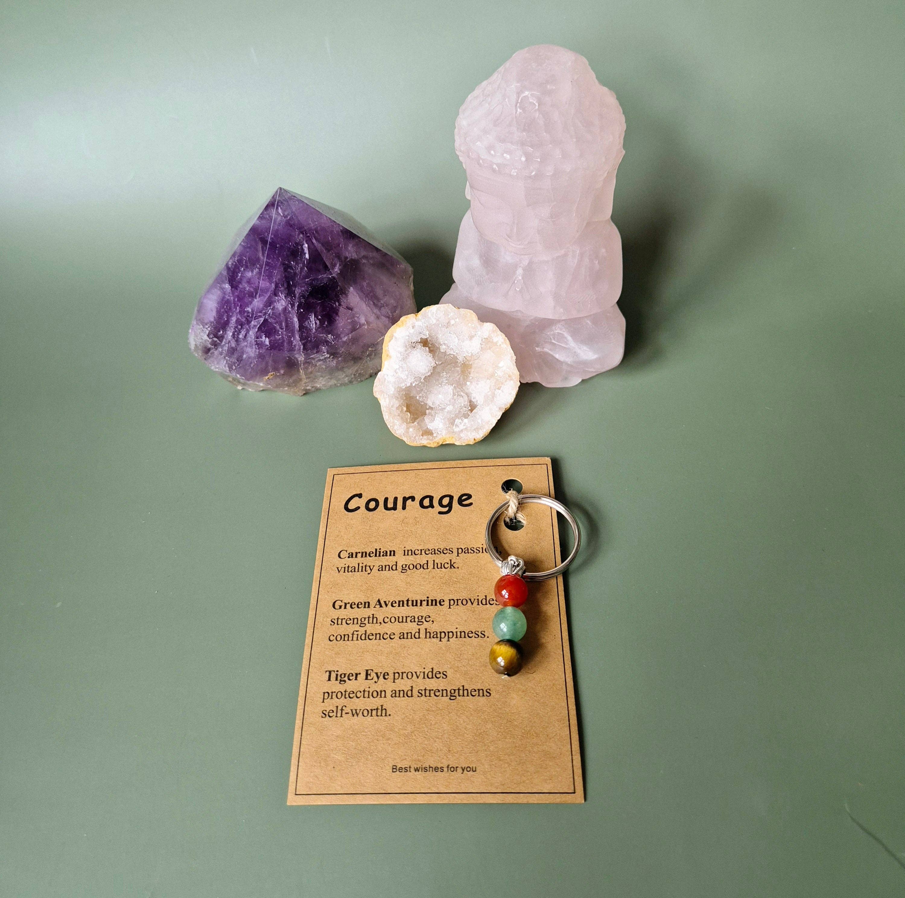 Krystal Nøglering: Courage / Mod