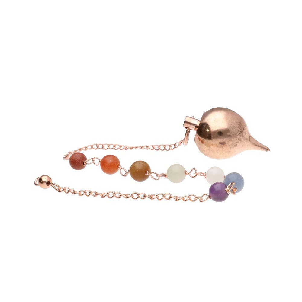 Copper Mermet pendul med chakraer