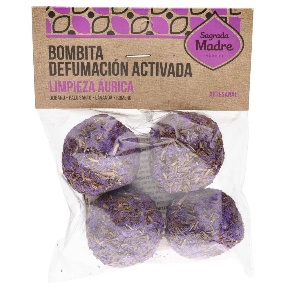 Aktiveret udrensnings Bombita – Aurisk renselse - 4 røgelses kugler i pose