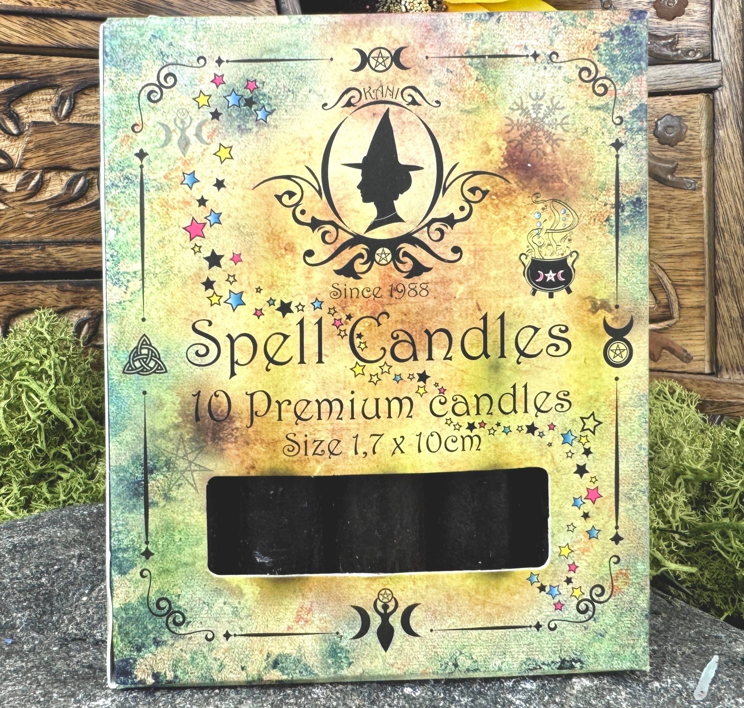 Spell Candles - Sorte - Cleansing & Protection - Fra Kani Natur Apotek i Sverige
