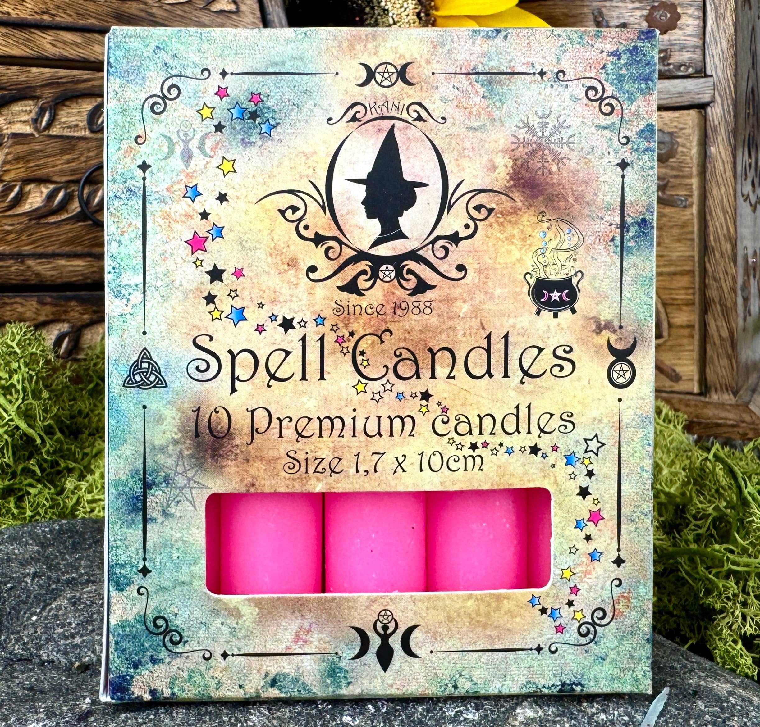 Spell Candles - Pink - Love and Romance - Fra Kani Natur Apotek i Sverige