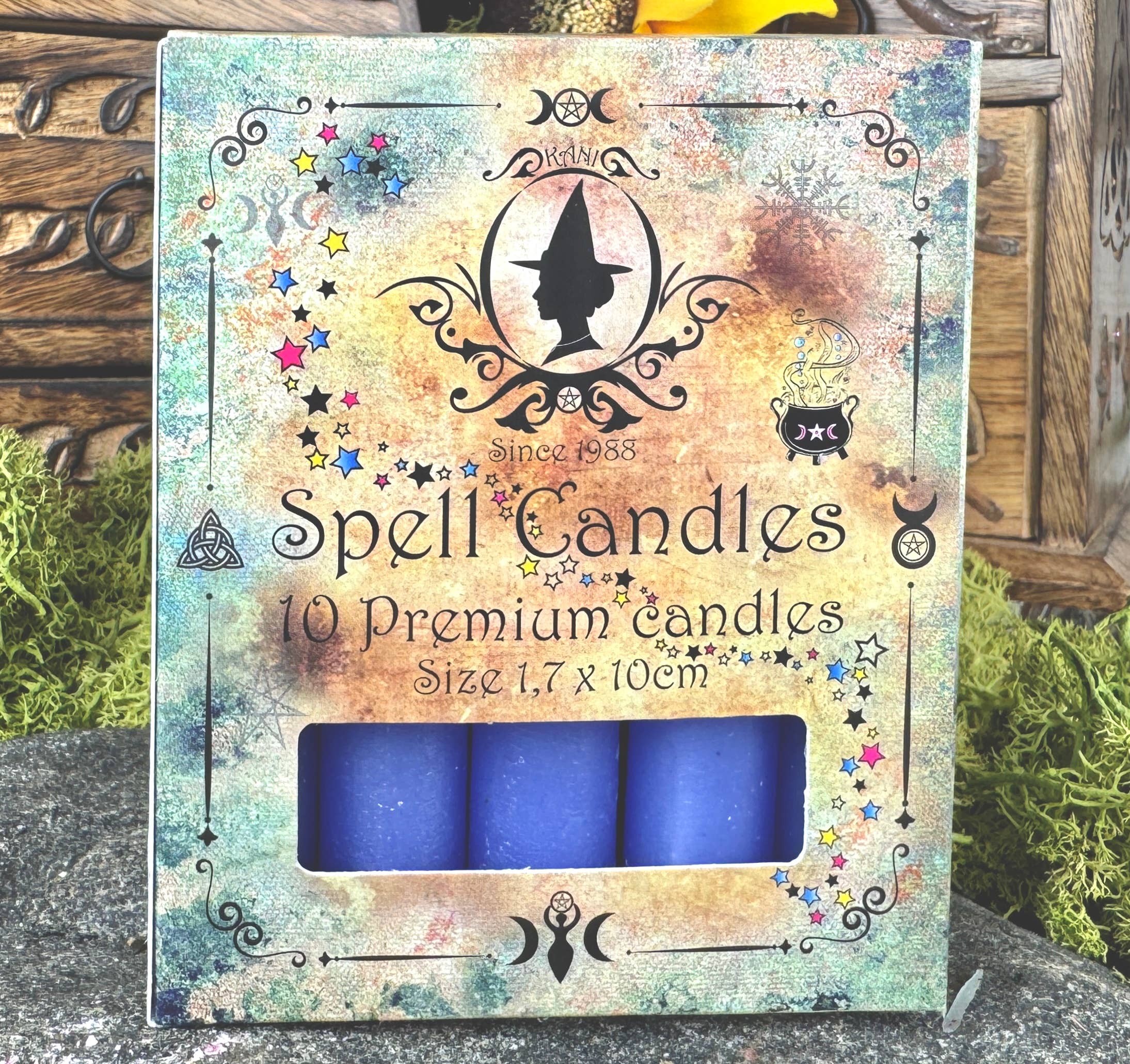 Spell Candles - Lilla - Wisdom & Ambition - Fra Kani Natur Apotek i Sverige