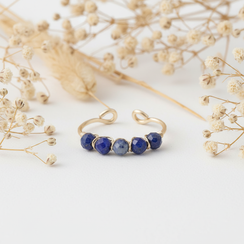 Lapis lazuli stenring