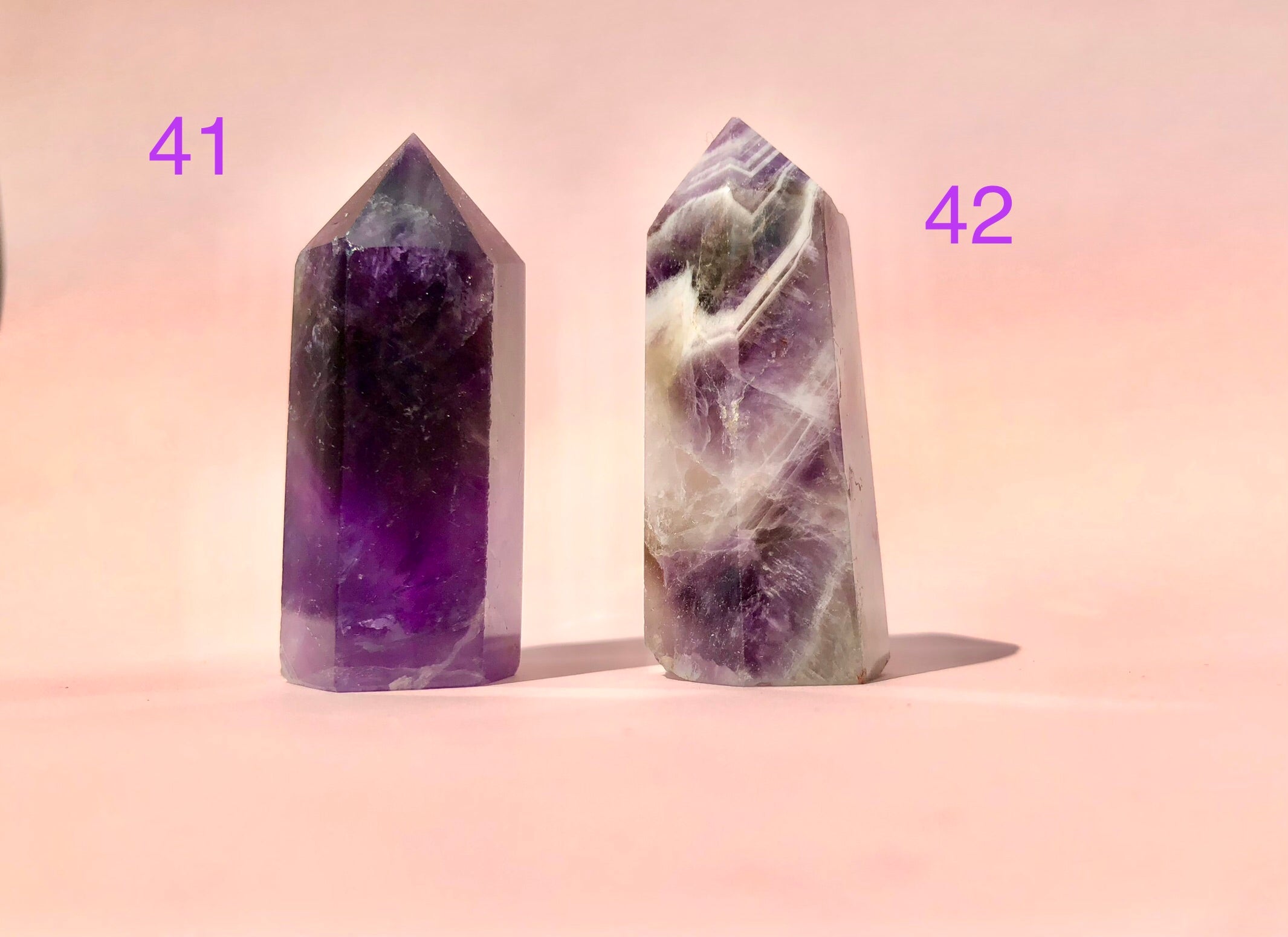 Ametyst Tårn ☾ RO, HEALING & SELVKÆRLIGHED ☾ Nr. 41-42