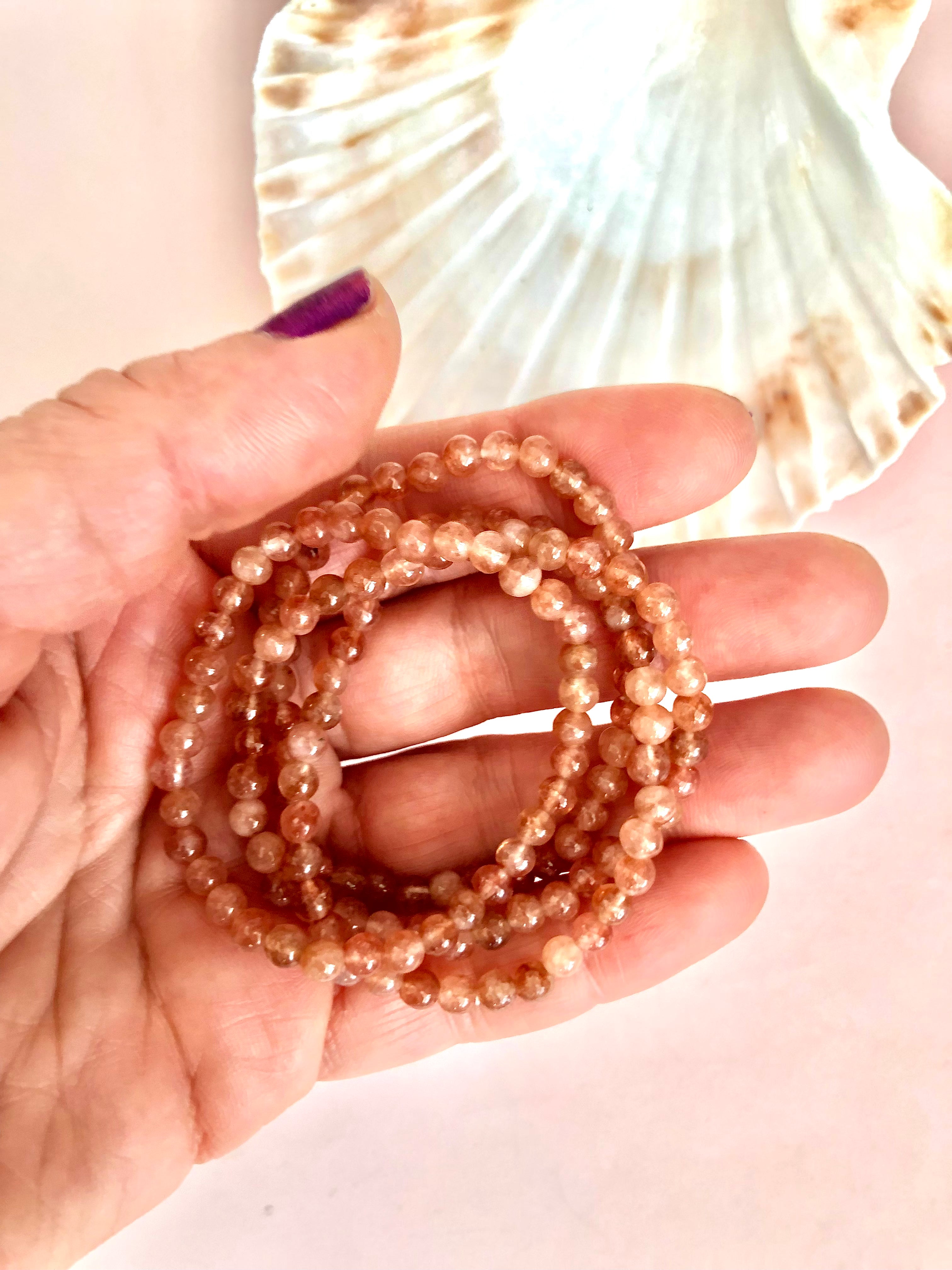 Månesøster Krystaller Sol Sten Solsten Sunstone Sun Stone Armbånd til børn