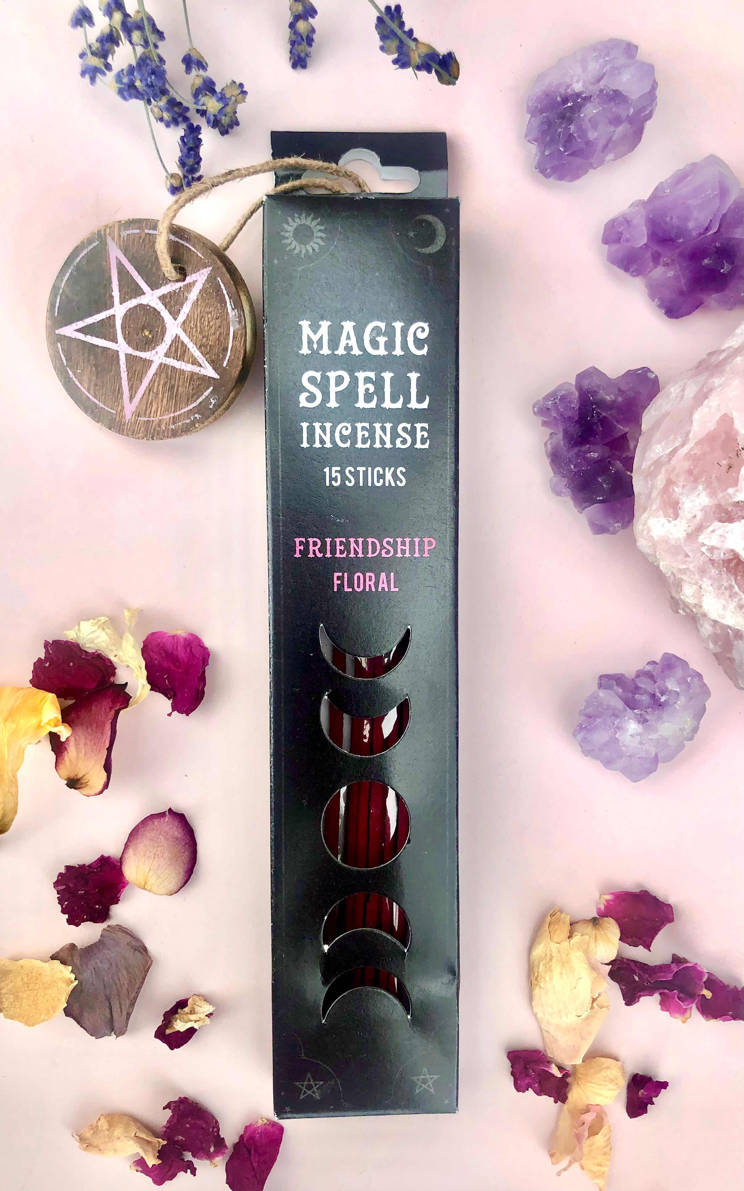 Månesøster Krystaller Friendship “Magic Spell” Røgelses Pinde Flora