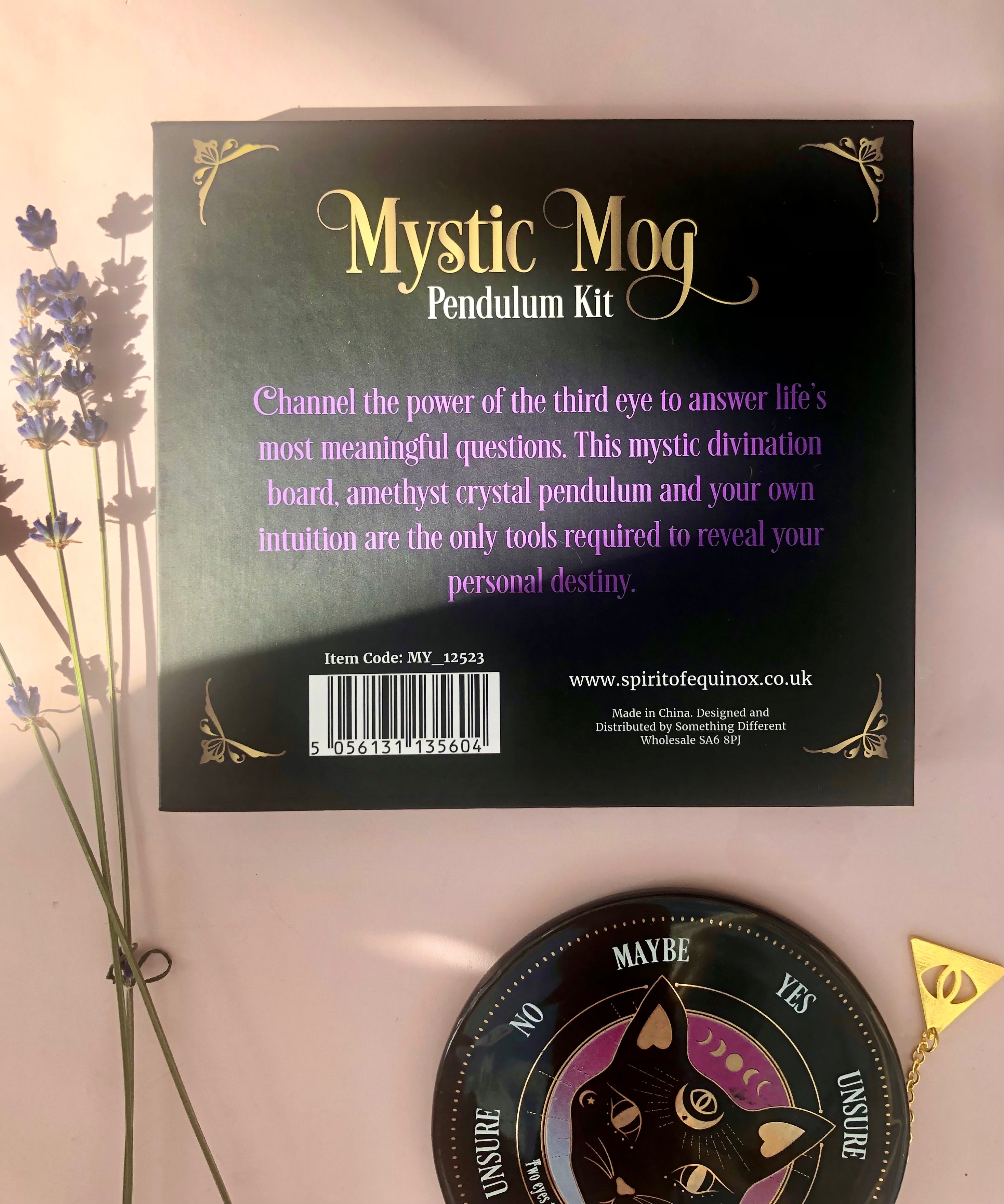 Månesøster Krystaller Ametyst ☾ Pendul & Board
