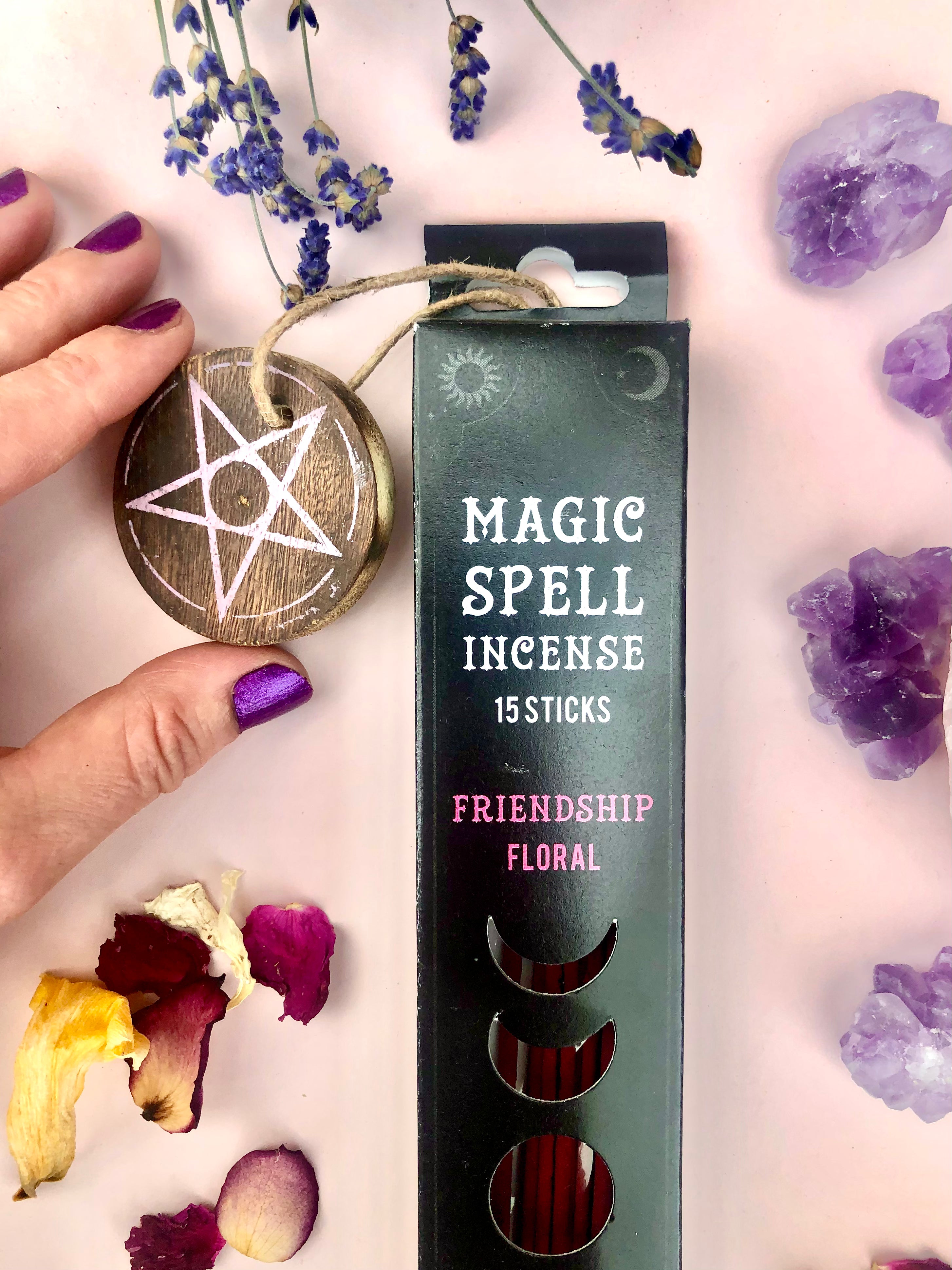 Månesøster Krystaller Friendship “Magic Spell” Røgelses Pinde Flora