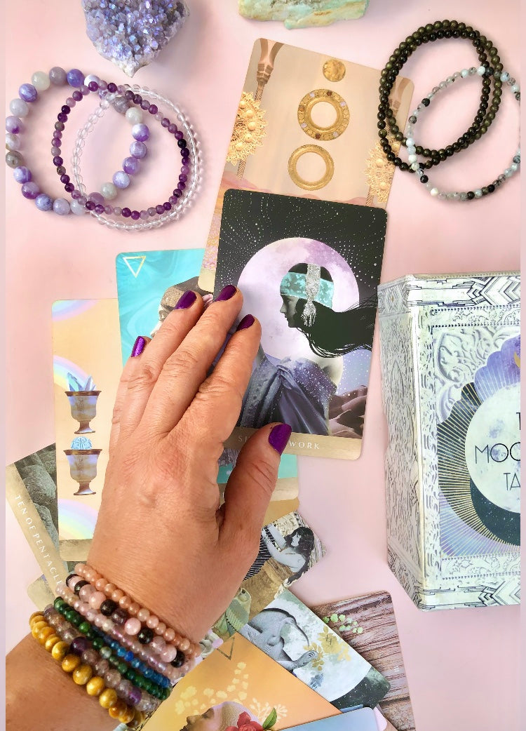 Turmalin Tourmalin Quartz Kvarts ☾ Armbånd Månesøster Krystaller Månesøsteren Månesøstrene