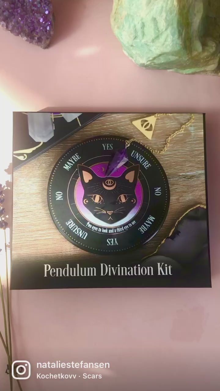 Månesøster Krystaller Ametyst ☾ Pendul & Board
