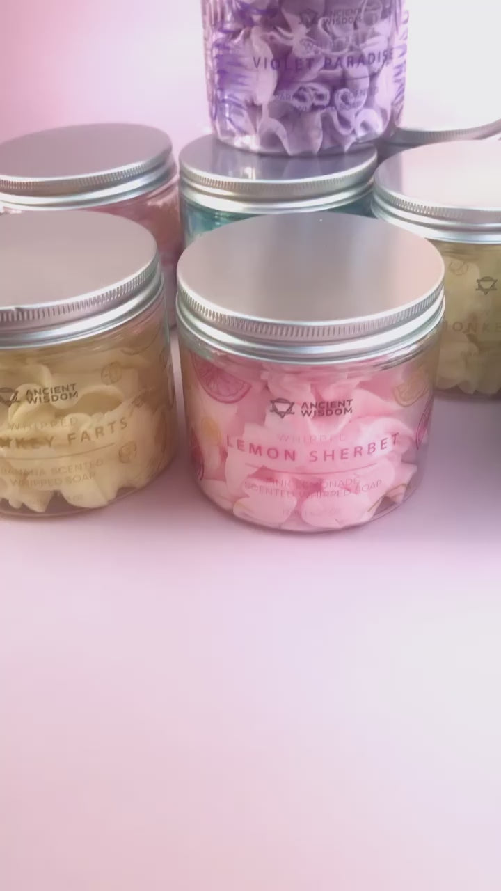 Månesøster Krystaller Badesæber, -olier og -salt Violet Paradise Whipped Cream Soap 120 gram