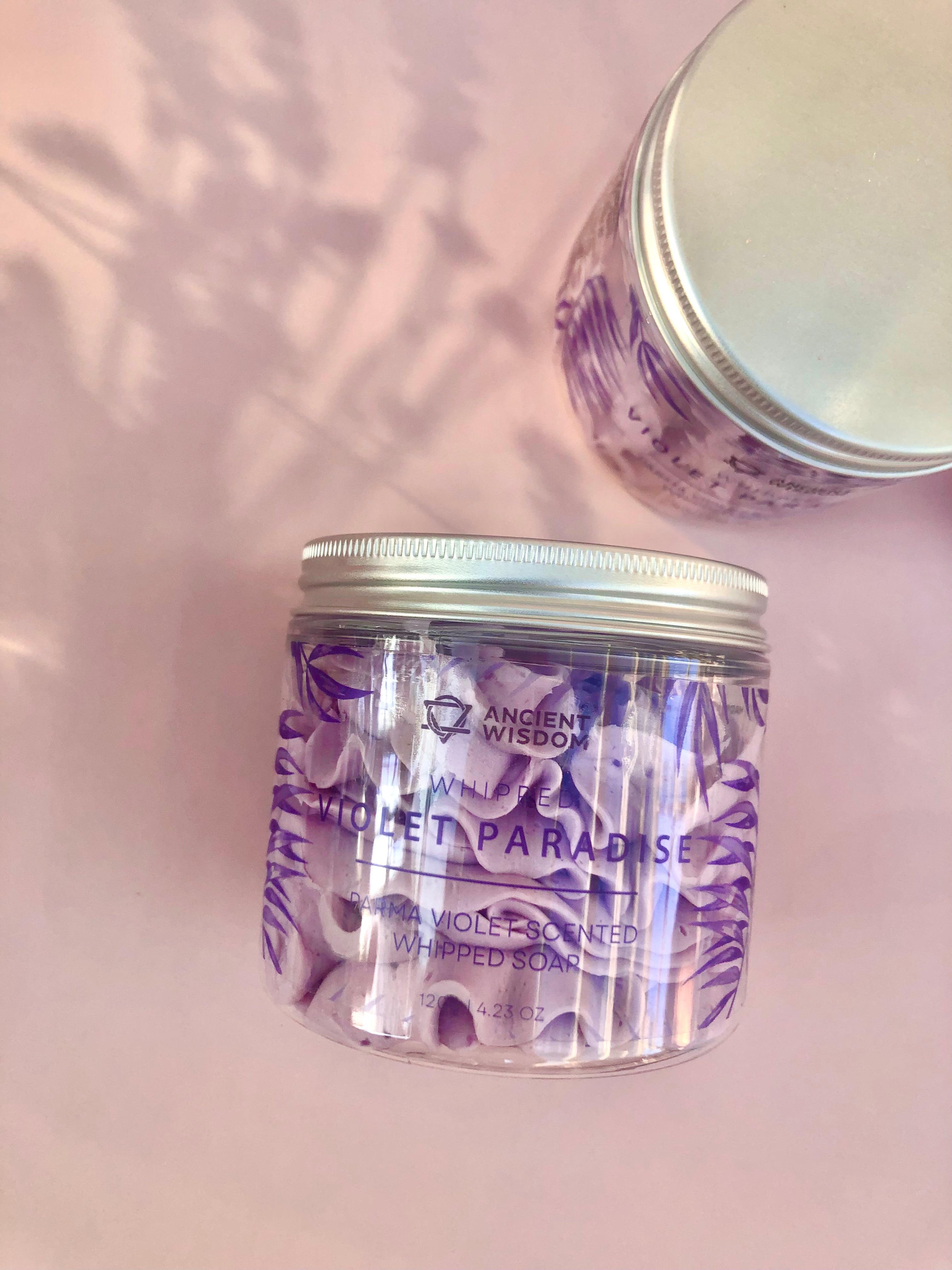 Månesøster Krystaller Badesæber, -olier og -salt Violet Paradise Whipped Cream Soap 120 gram