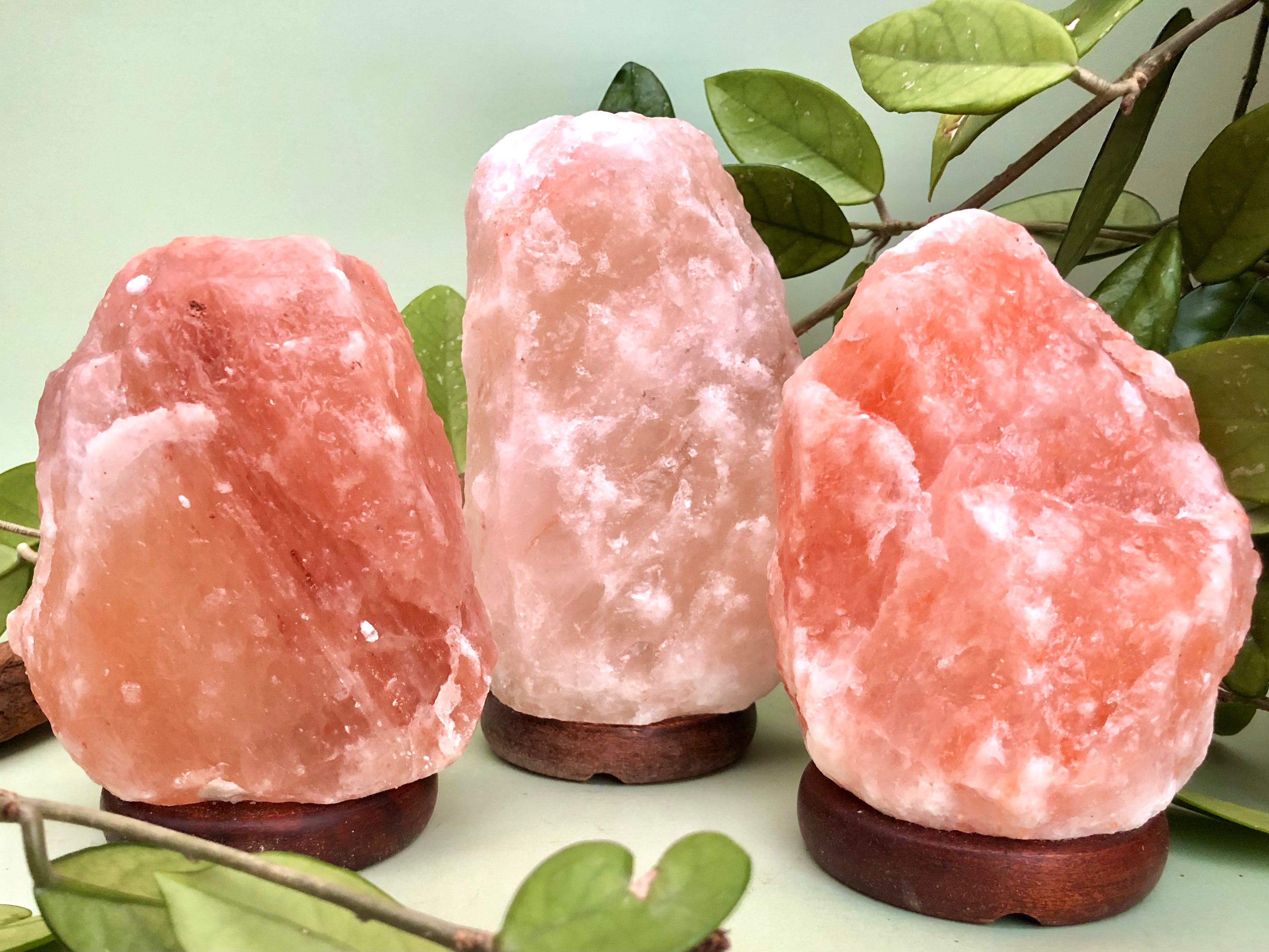 Himalaya Salt Lampe Saltlampe Månesøster Krystaller Månesøstre Månesøstrene Månesten Lysterapi Lys Terapi affugter rummet