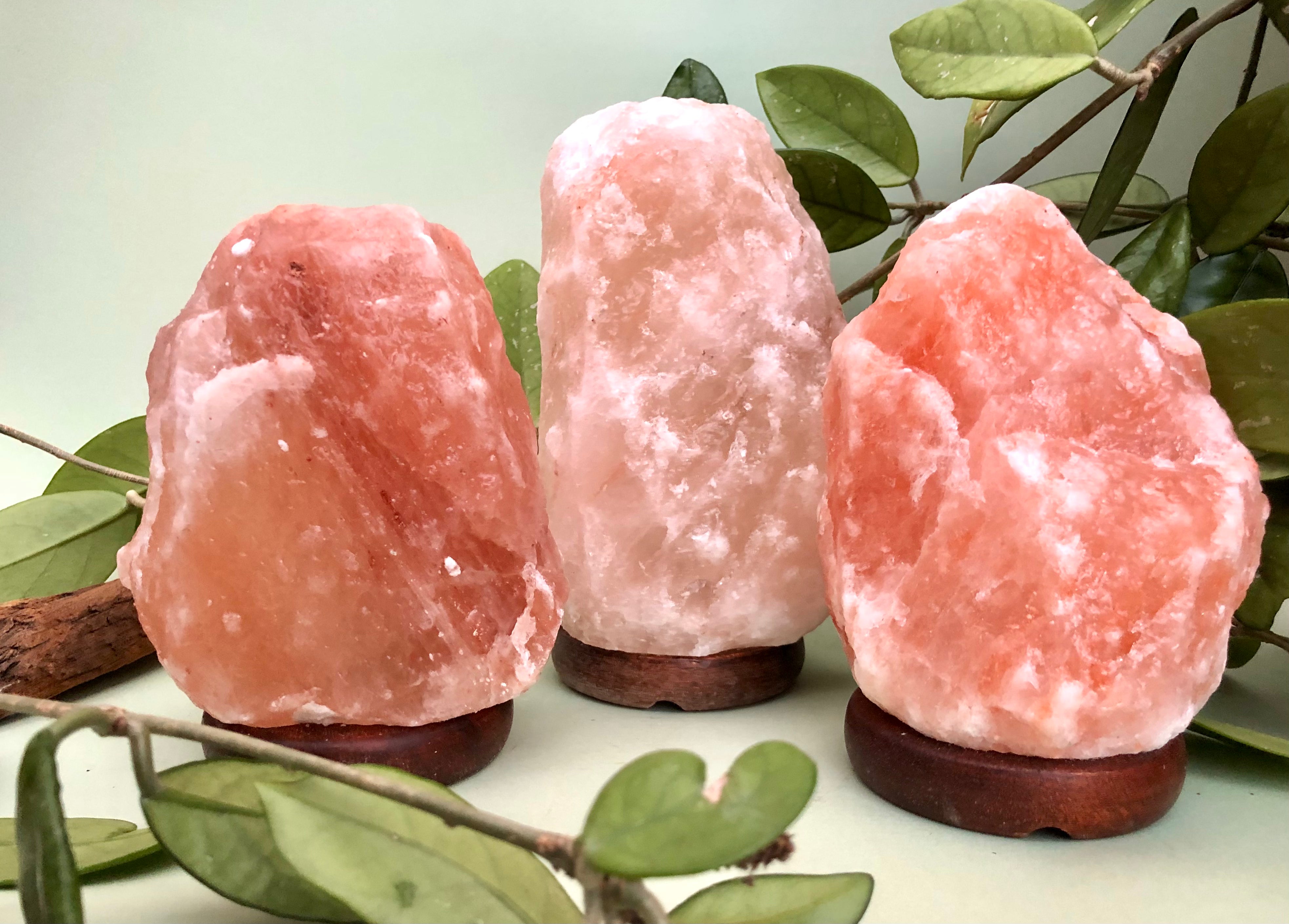Himalaya Salt Lampe Saltlampe Månesøster Krystaller Månesøstre Månesøstrene Månesten Lysterapi Lys Terapi affugter rummet