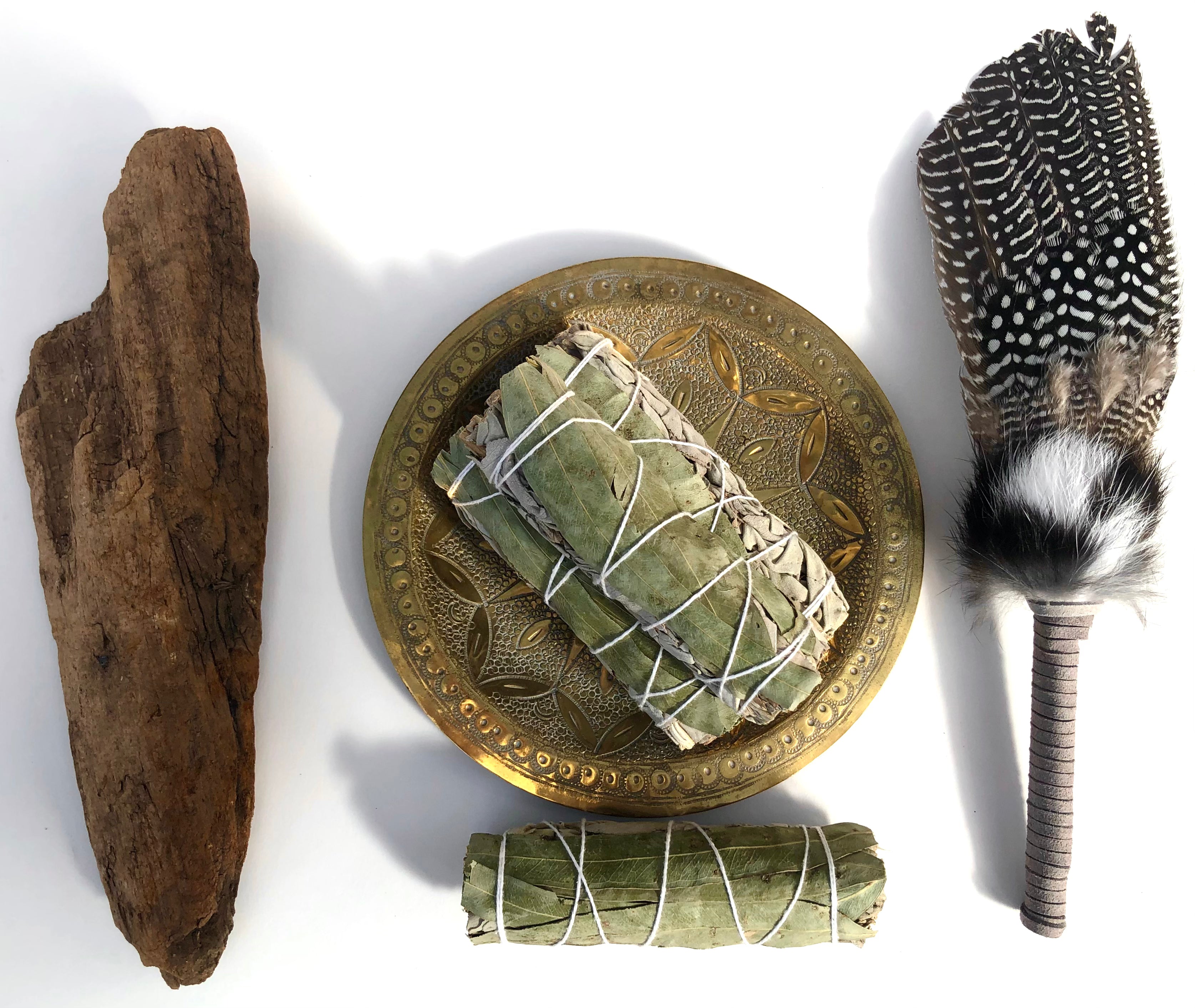Eucalyptus + Hvid Salvie ☾ Smudge Månesøster Krystaller
