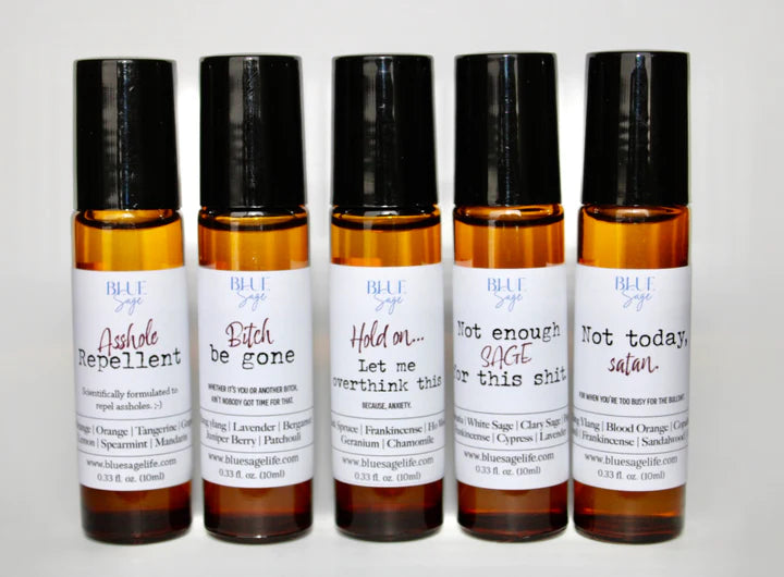 Månesøster Krystaller Not Enough Sage for This S*** ☽ Æterisk olie ☽ Fra “BLUE SAGE” ☽ Roll-On ☽ 10ml