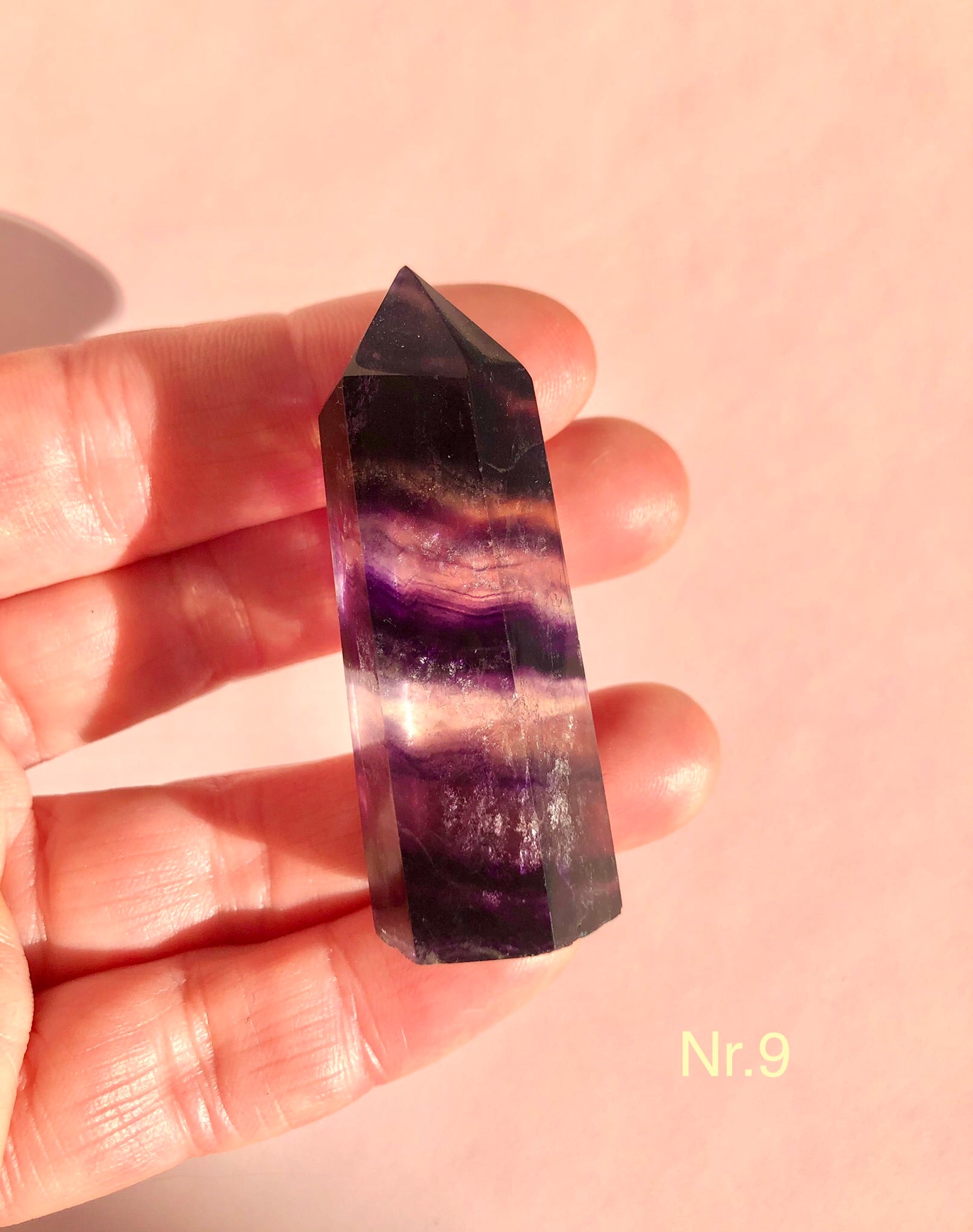 Regnbue Fluorit Tårn ☾ Koncentration, Grounding & Balance ☾ Nr. 6 - 10