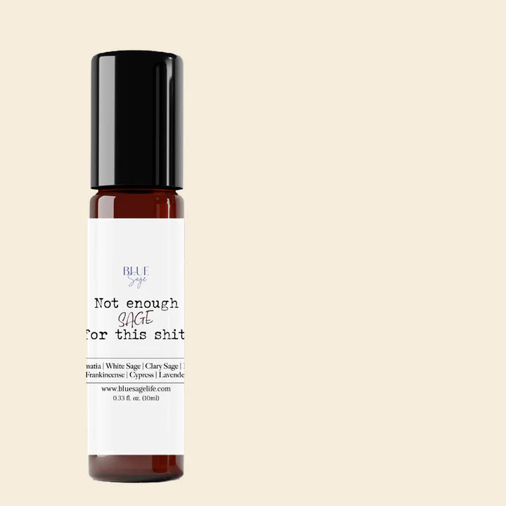 Månesøster Krystaller Not Enough Sage for This S*** ☽ Æterisk olie ☽ Fra “BLUE SAGE” ☽ Roll-On ☽ 10ml