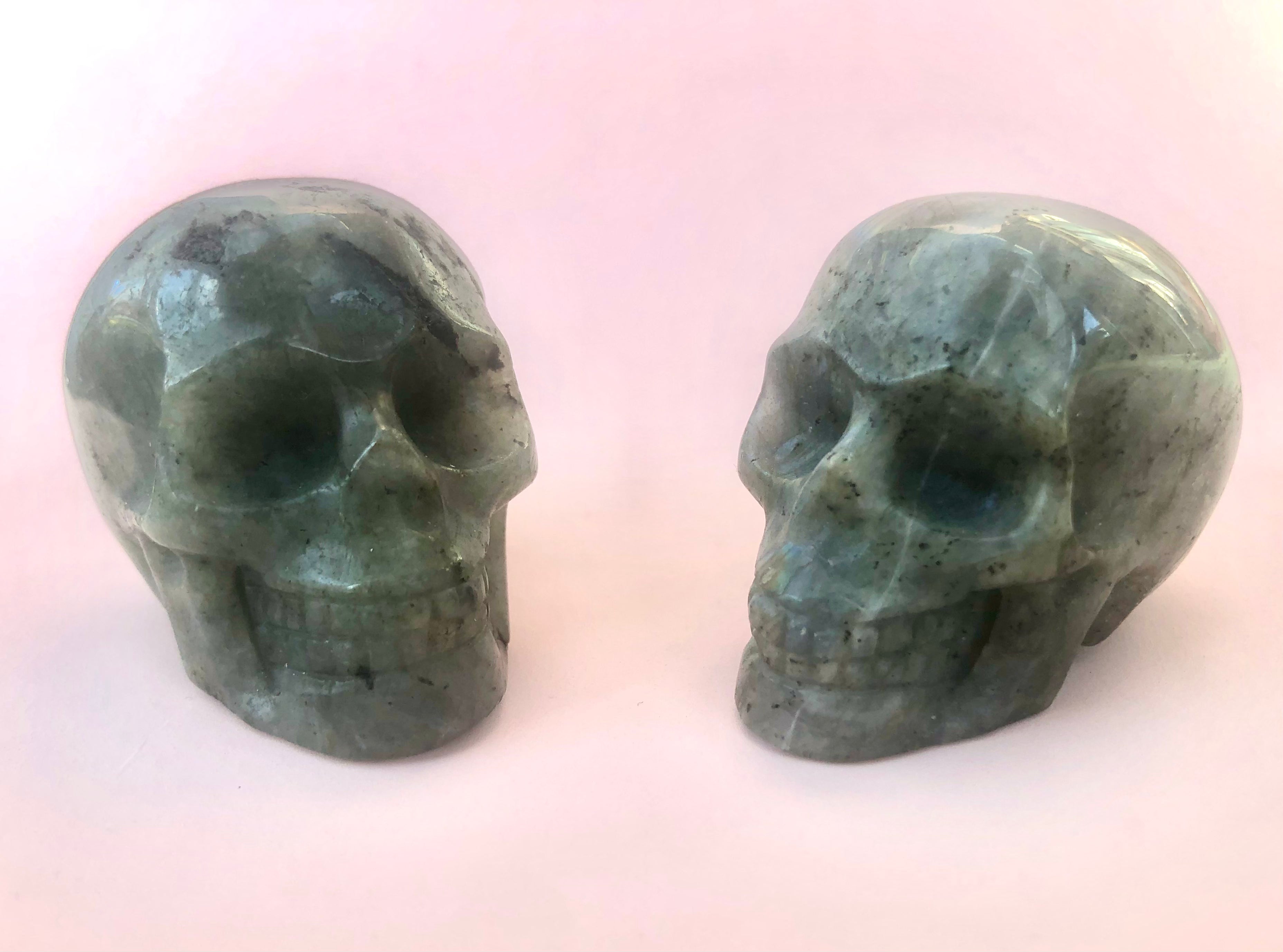 Månesøster Krystaller Labradorit Kranie / Skull
