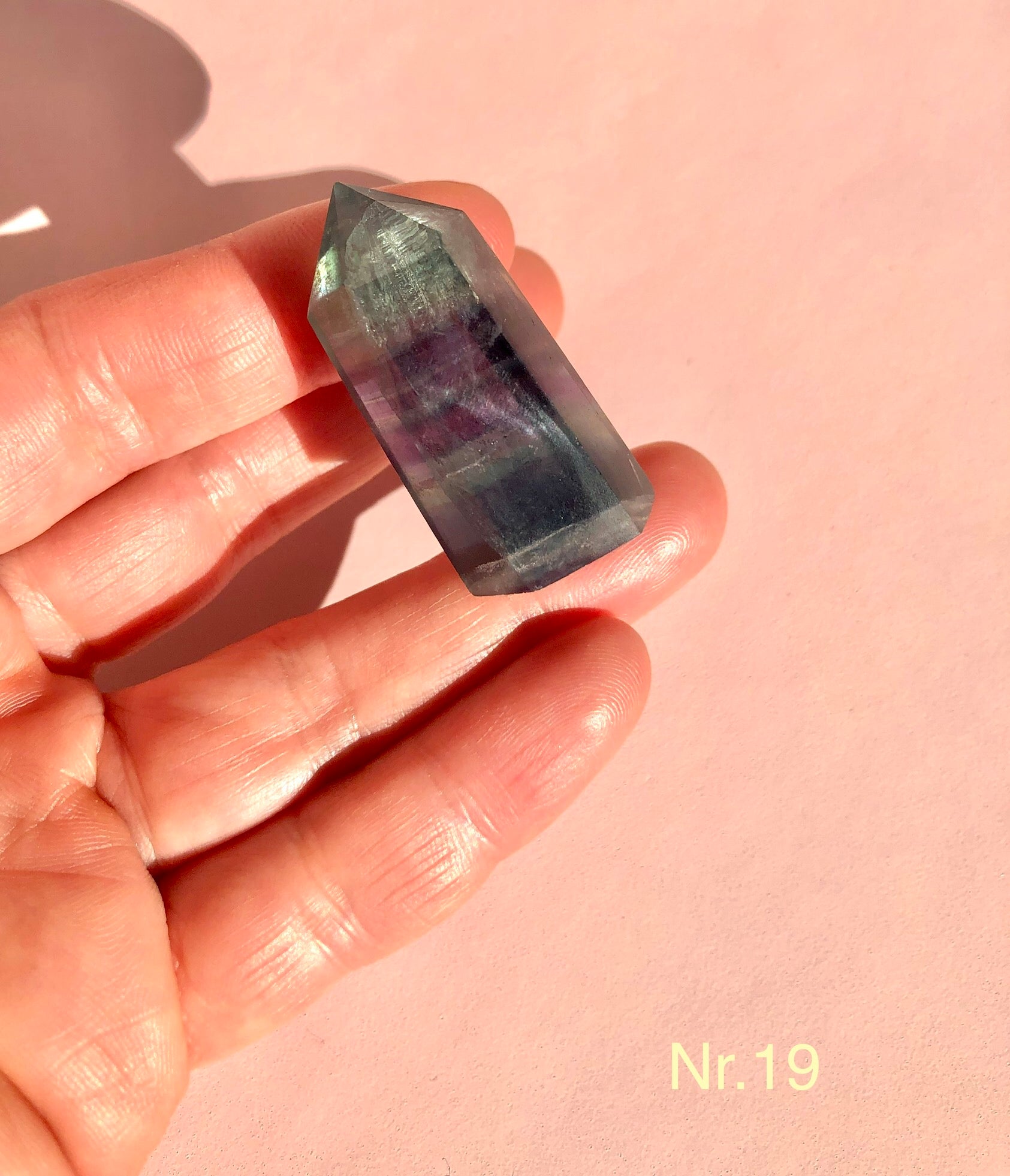 Regnbue Fluorit Tårn ☾ Koncentration, Grounding & Balance ☾ Nr. 16 - 21